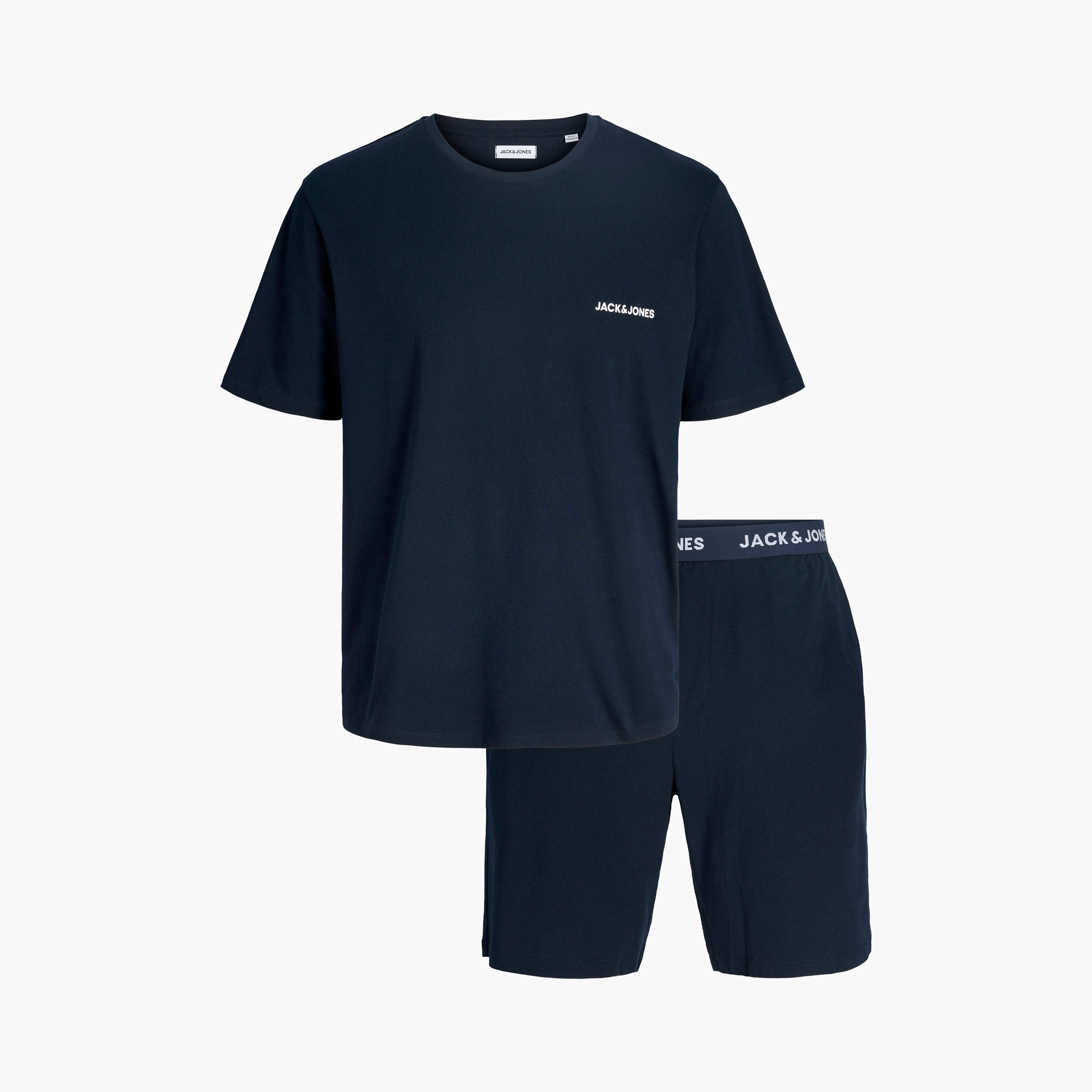 قمصان وشورت رجالي بأكمام قصيرة بياقة دائرية من جاك & جونز-men-clothing-nightwear-sets-image-25
