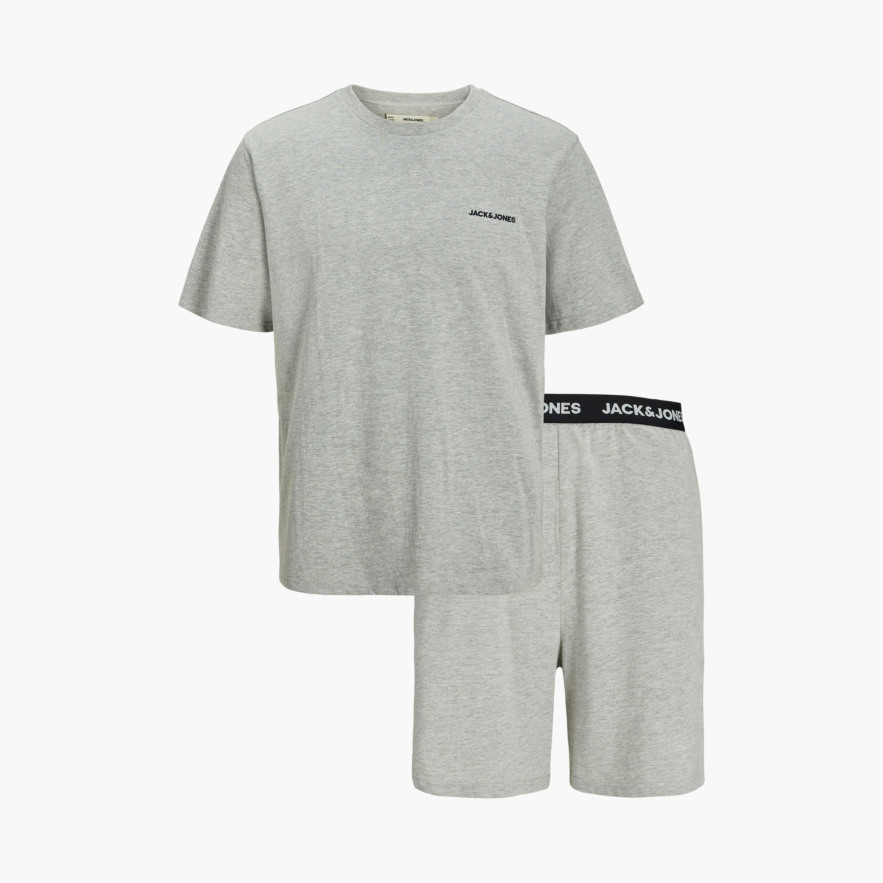 قمصان وشورت رجالي بأكمام قصيرة بياقة دائرية من جاك & جونز-men-clothing-nightwear-sets-image-8