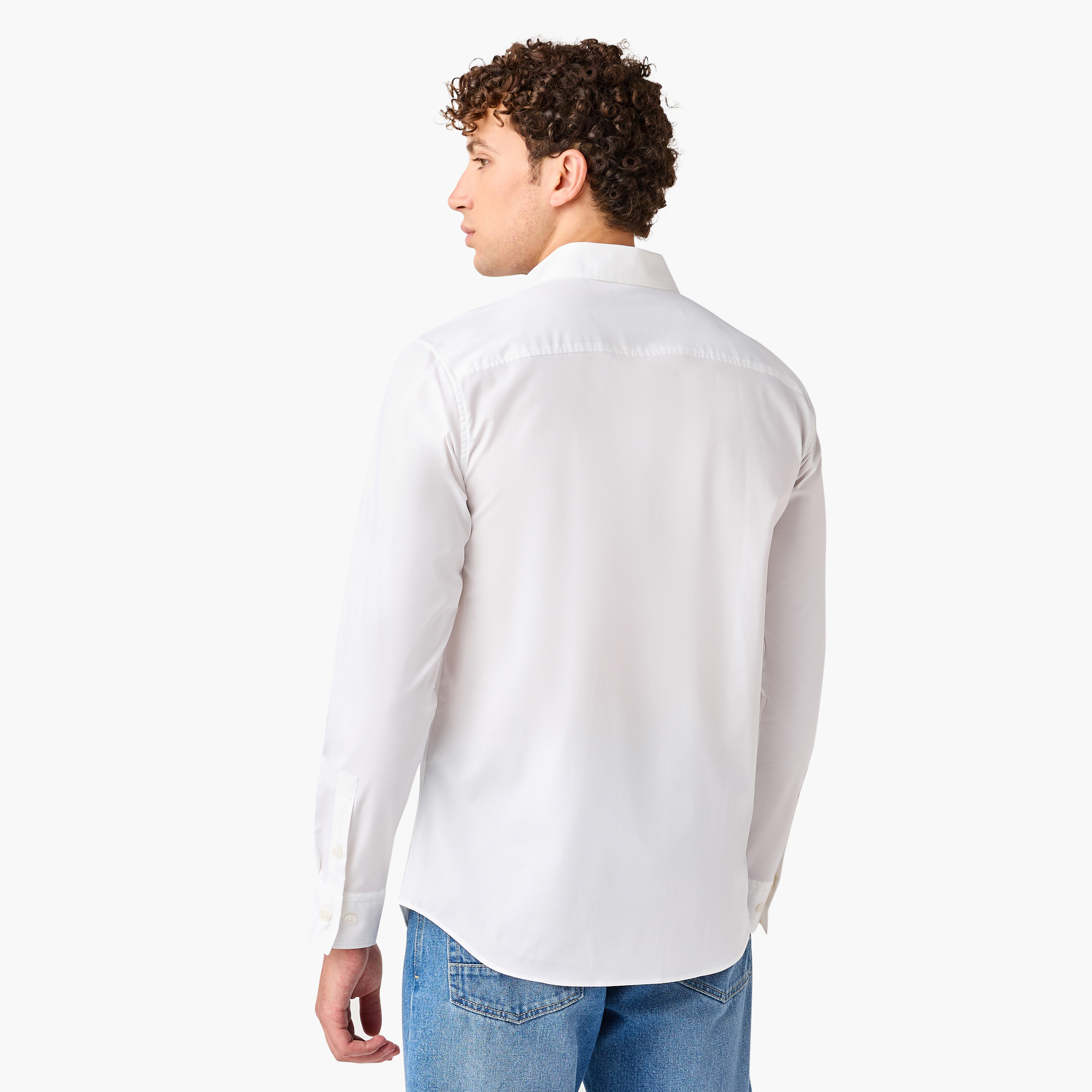 قميص جاك آند جونز للرجال ذو الياقة المدببة والأكمام الطويلة المريحة-men-clothing-shirts-image-3