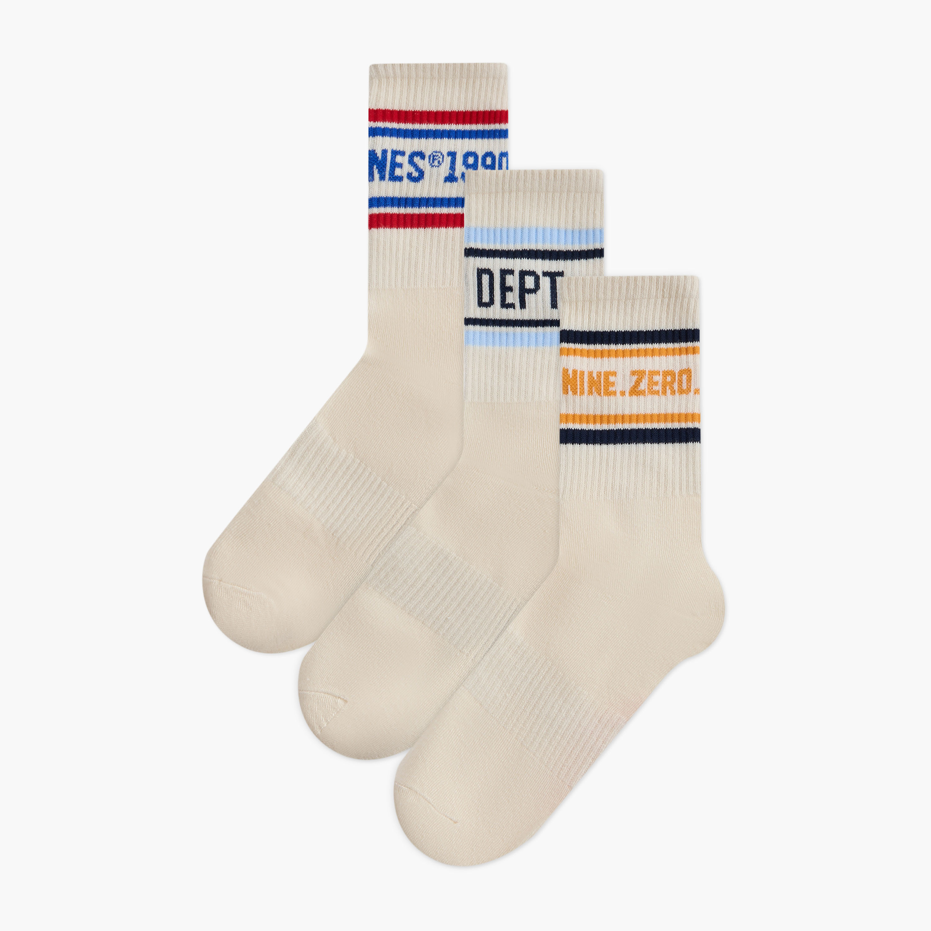 مجموعة من 3 جوارب تنس رياضية للرجال من جاك اند جونز-men-socks-image-1