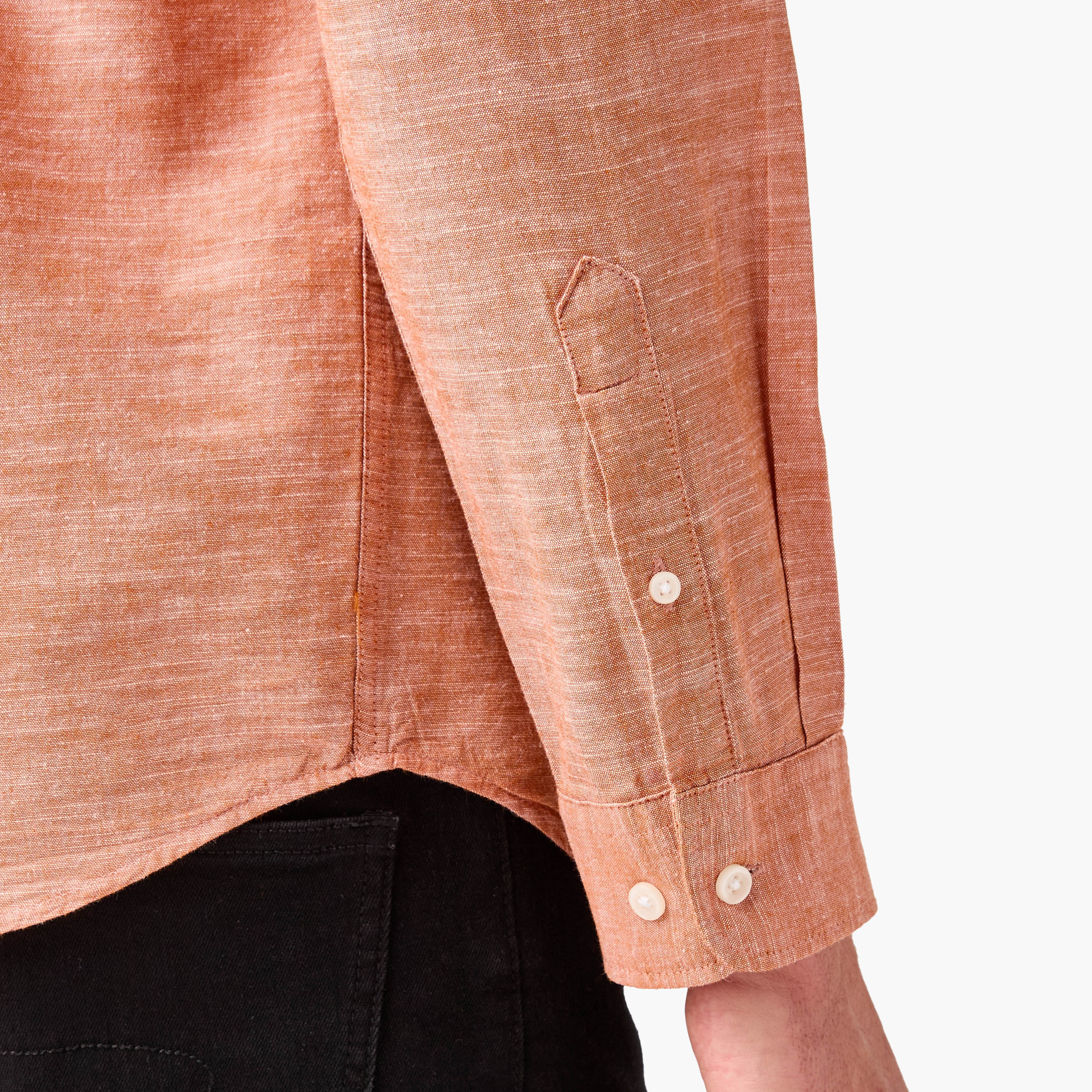 Jack & Jones Regular Fit Plain Button-Down Collar Long Sleeves Men's Shirt-men-clothing-shirts-image-5