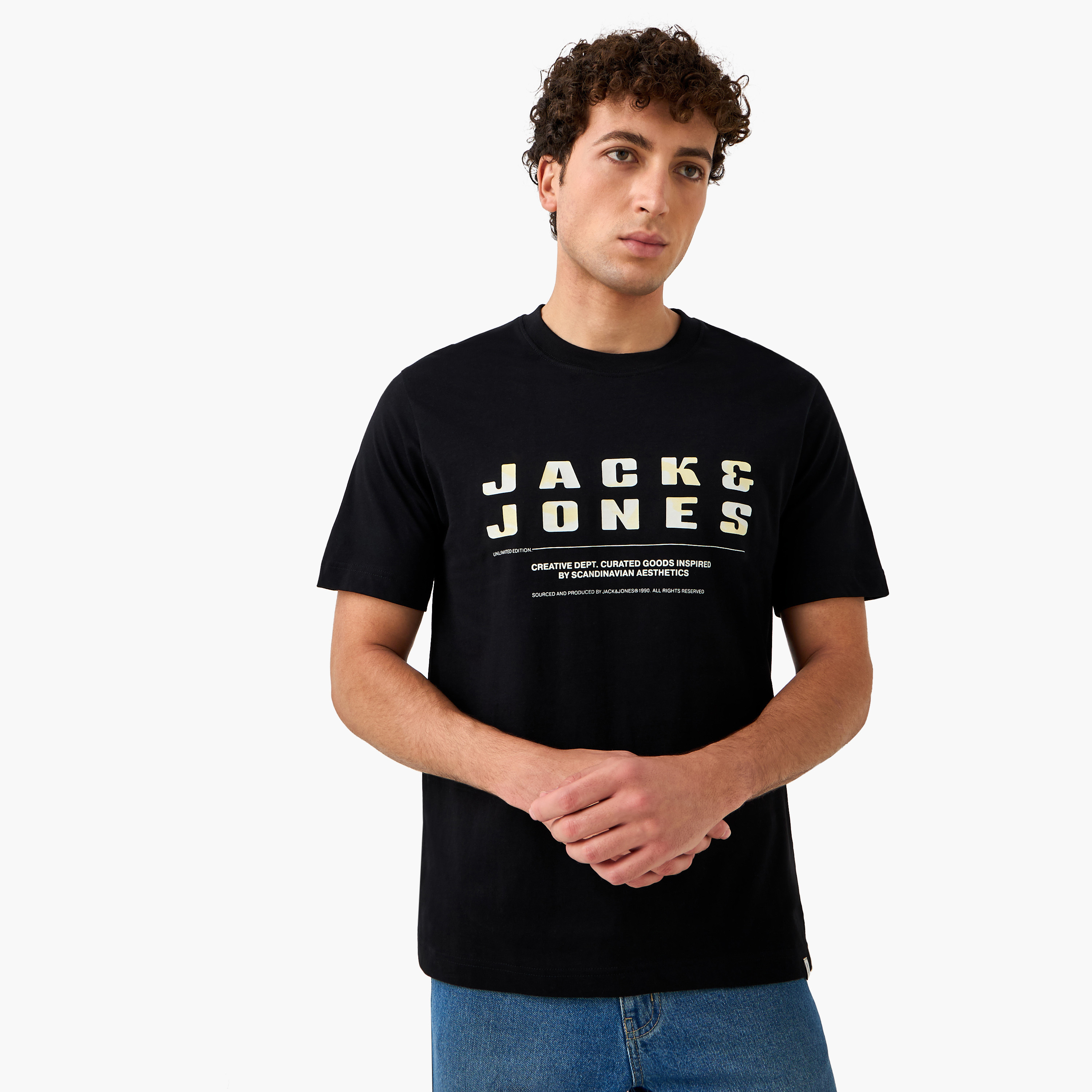 Jack & Jones Logo Crew Neck Short Sleeves Men's T-Shirt-men-clothing-tshirtsandpolos-tshirts-image-1