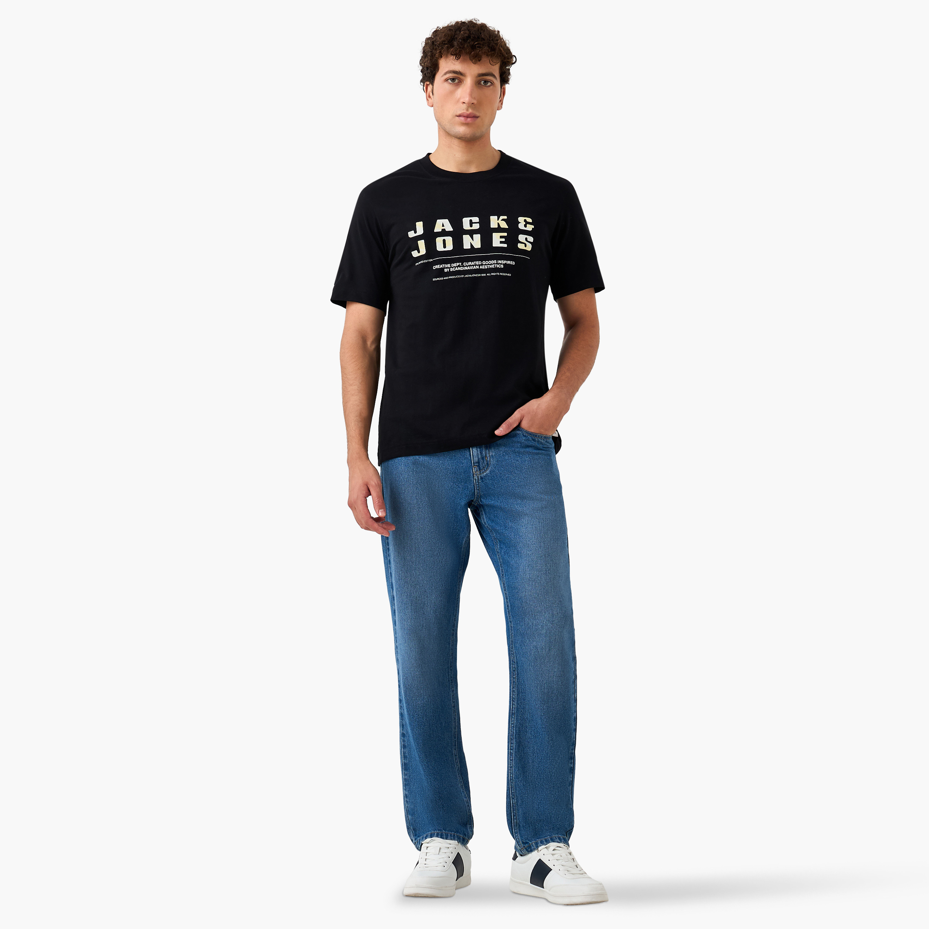 Jack & Jones Logo Crew Neck Short Sleeves Men's T-Shirt-men-clothing-tshirtsandpolos-tshirts-image-2