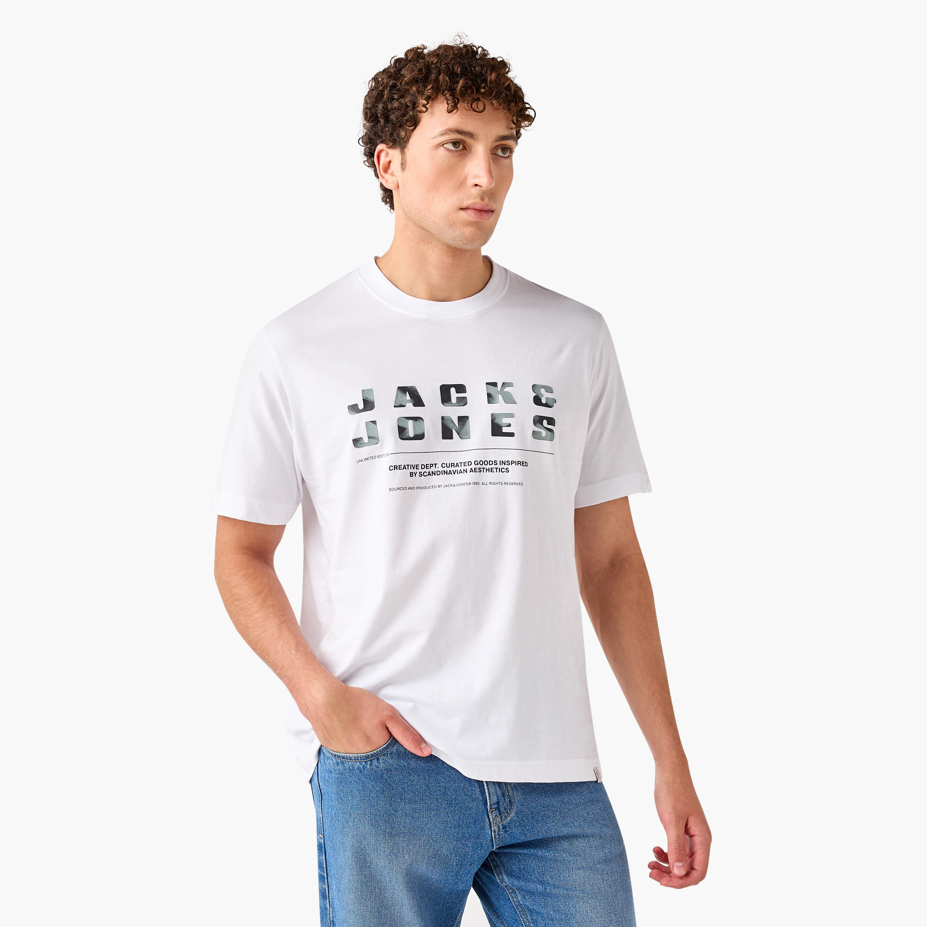 Jack & Jones Logo Crew Neck Short Sleeves Men's T-Shirt-men-clothing-tshirtsandpolos-tshirts-image-6