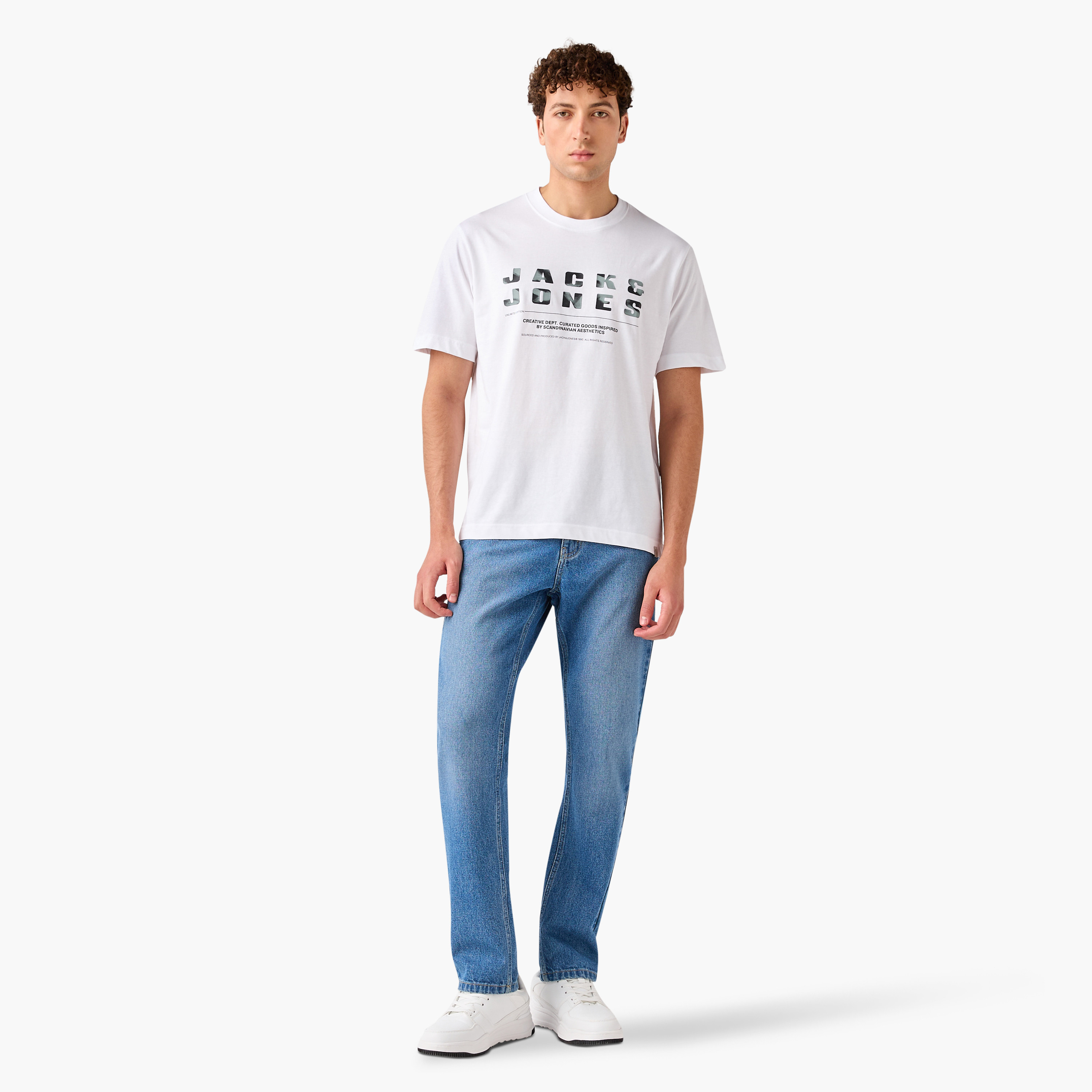 Jack & Jones Logo Crew Neck Short Sleeves Men's T-Shirt-men-clothing-tshirtsandpolos-tshirts-image-7