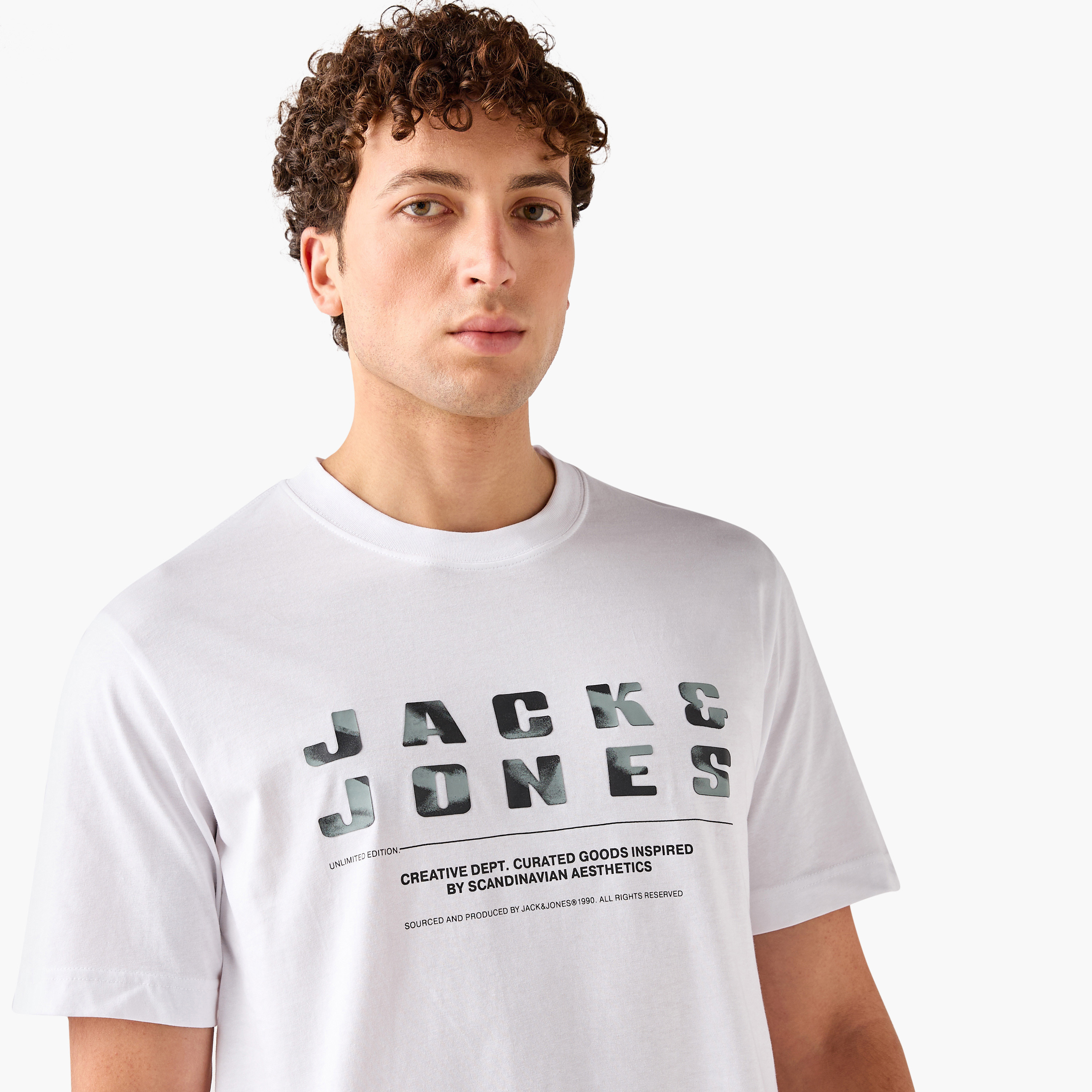 Jack & Jones Logo Crew Neck Short Sleeves Men's T-Shirt-men-clothing-tshirtsandpolos-tshirts-image-9