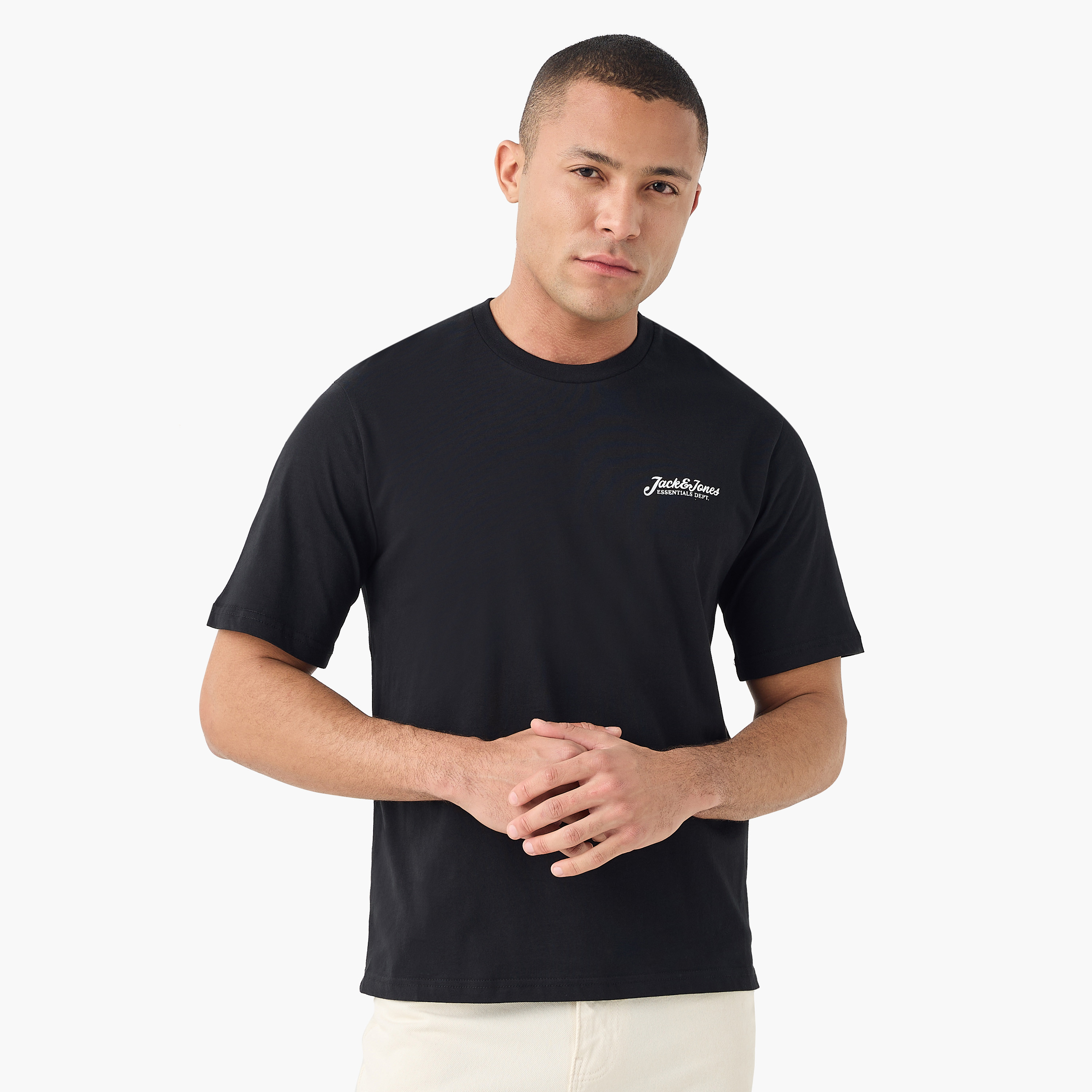 Jack & Jones Logo Crew Neck Short Sleeves Men's T-Shirt-men-clothing-tshirtsandpolos-tshirts-image-17