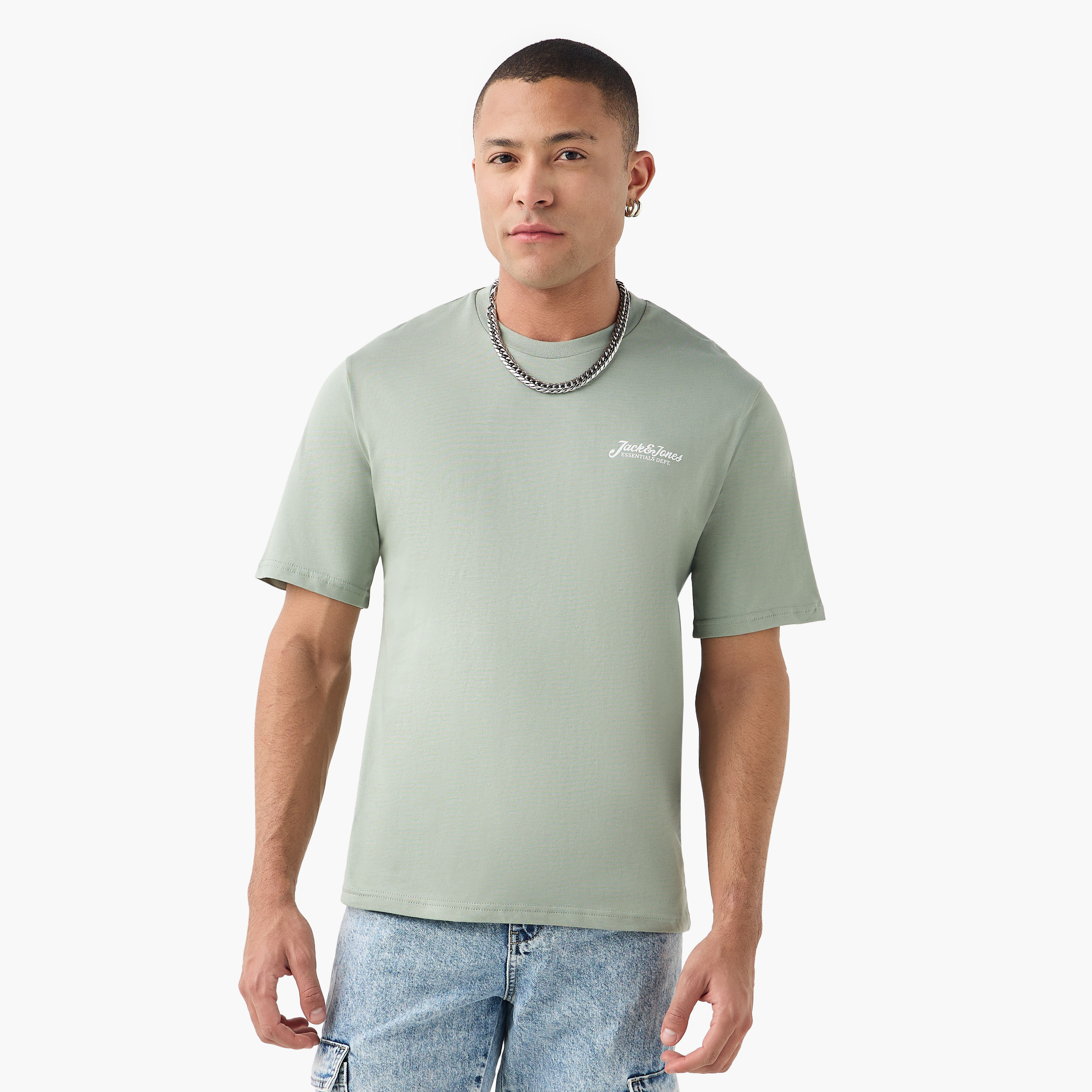 Jack & Jones Logo Crew Neck Short Sleeves Men's T-Shirt-men-clothing-tshirtsandpolos-tshirts-image-1