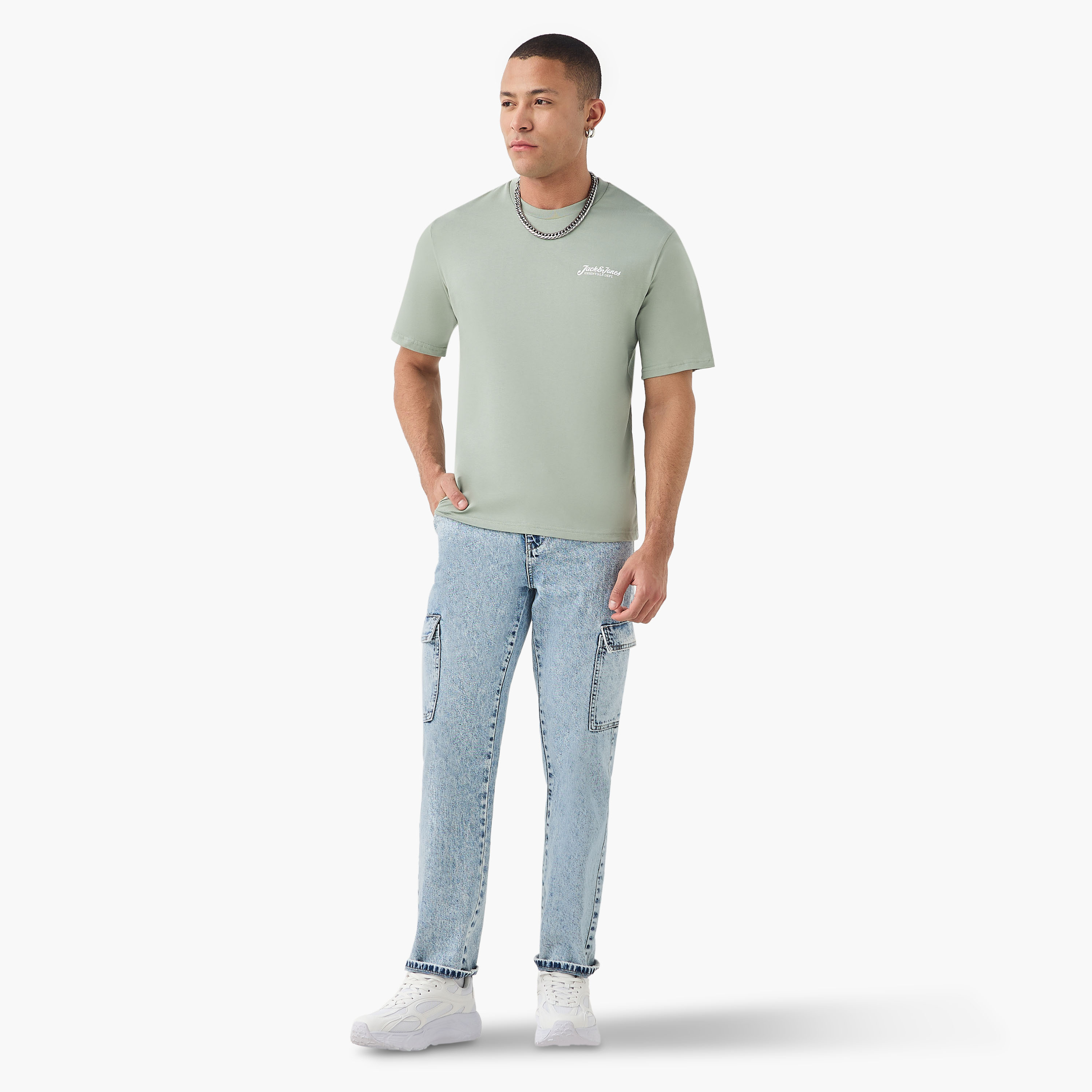 Jack & Jones Logo Crew Neck Short Sleeves Men's T-Shirt-men-clothing-tshirtsandpolos-tshirts-image-2