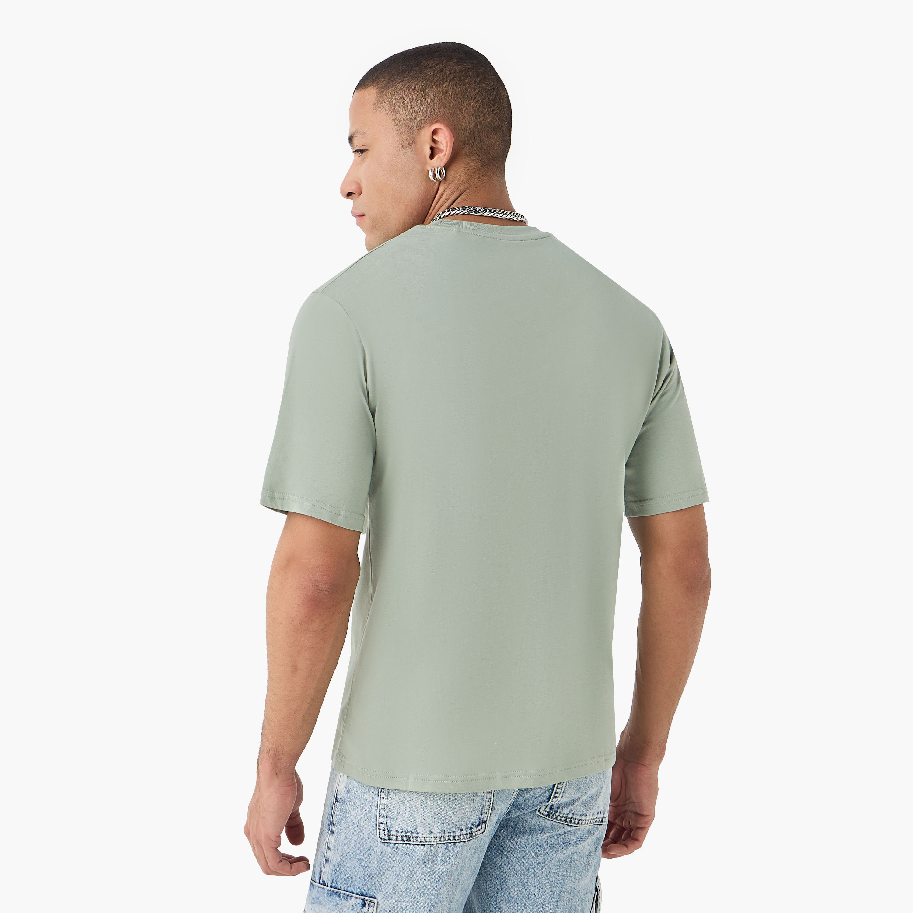 Jack & Jones Logo Crew Neck Short Sleeves Men's T-Shirt-men-clothing-tshirtsandpolos-tshirts-image-3