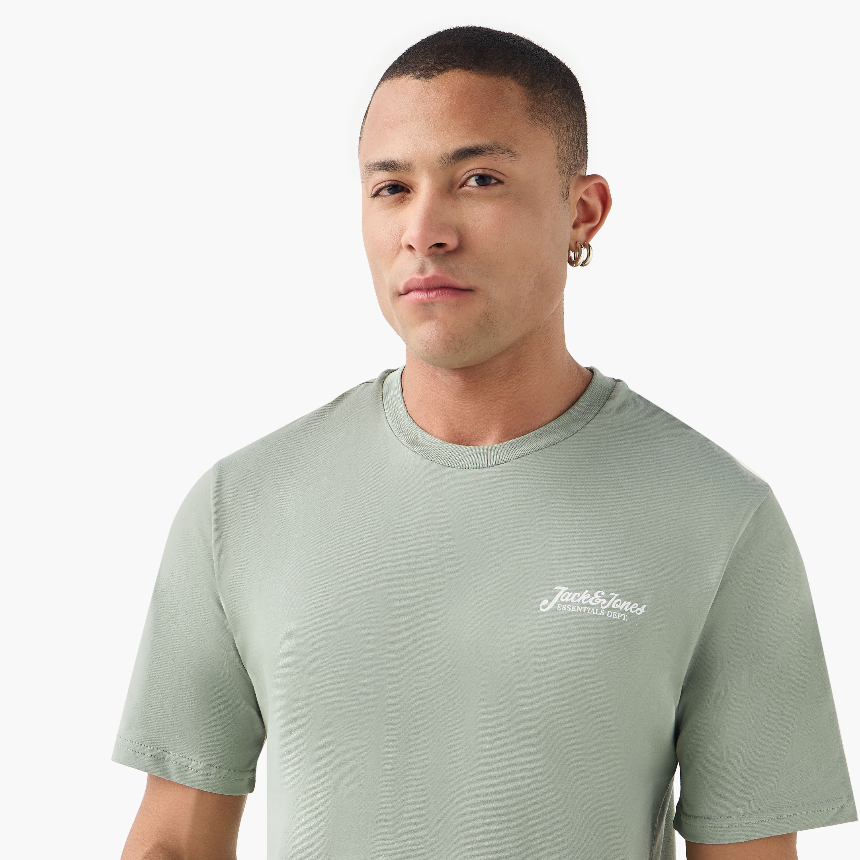 Jack & Jones Logo Crew Neck Short Sleeves Men's T-Shirt-men-clothing-tshirtsandpolos-tshirts-image-4