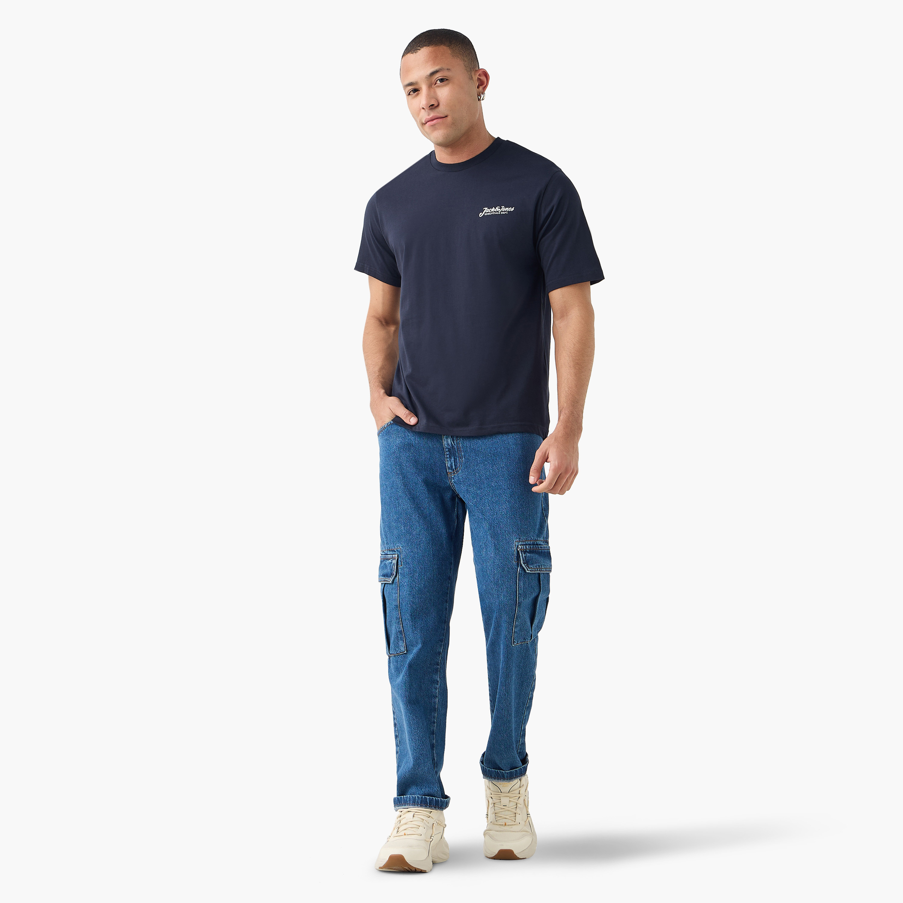 Jack & Jones Logo Crew Neck Short Sleeves Men's T-Shirt-men-clothing-tshirtsandpolos-tshirts-image-7