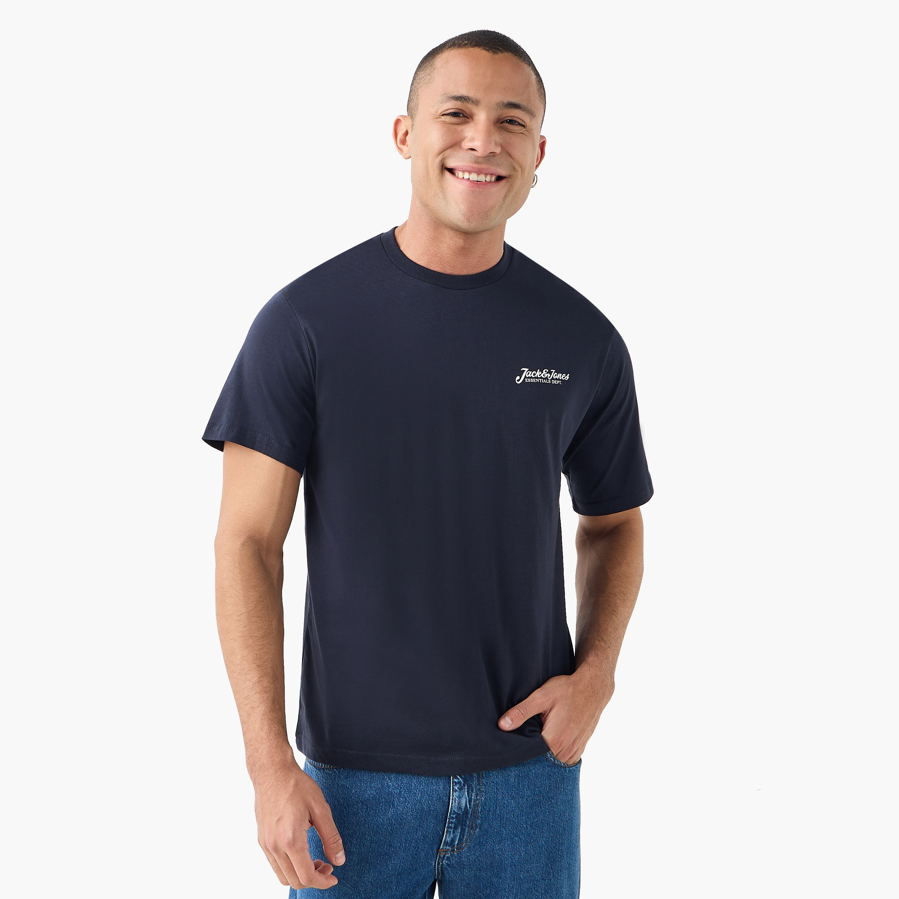 Jack & Jones Logo Crew Neck Short Sleeves Men's T-Shirt-men-clothing-tshirtsandpolos-tshirts-image-9