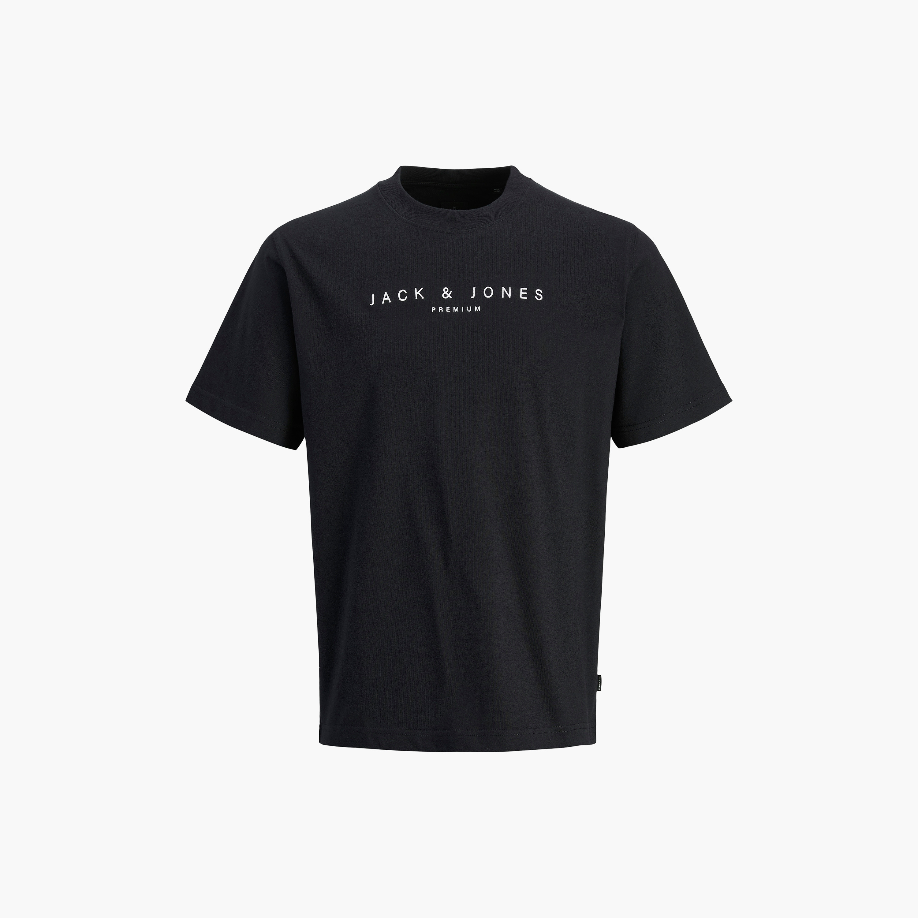 Jack & Jones Plain Crew Neck Short Sleeves Men's T-Shirt-men-clothing-tshirtsandpolos-tshirts-image-3