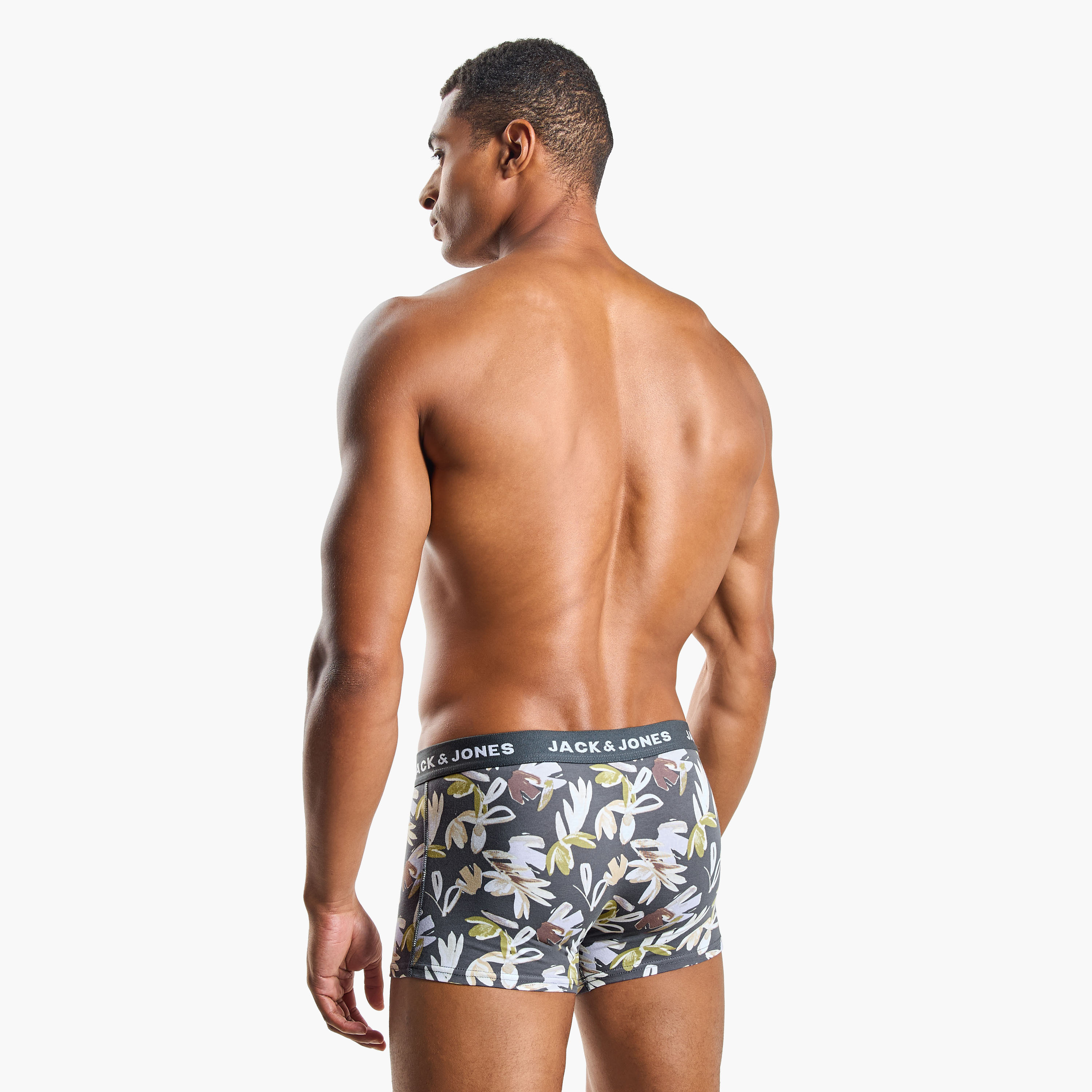 Jack & Jones Pack of 2 Brand Print Elasticated Waistband Men's Trunks-men-clothing-innerwear-underwear-image-4