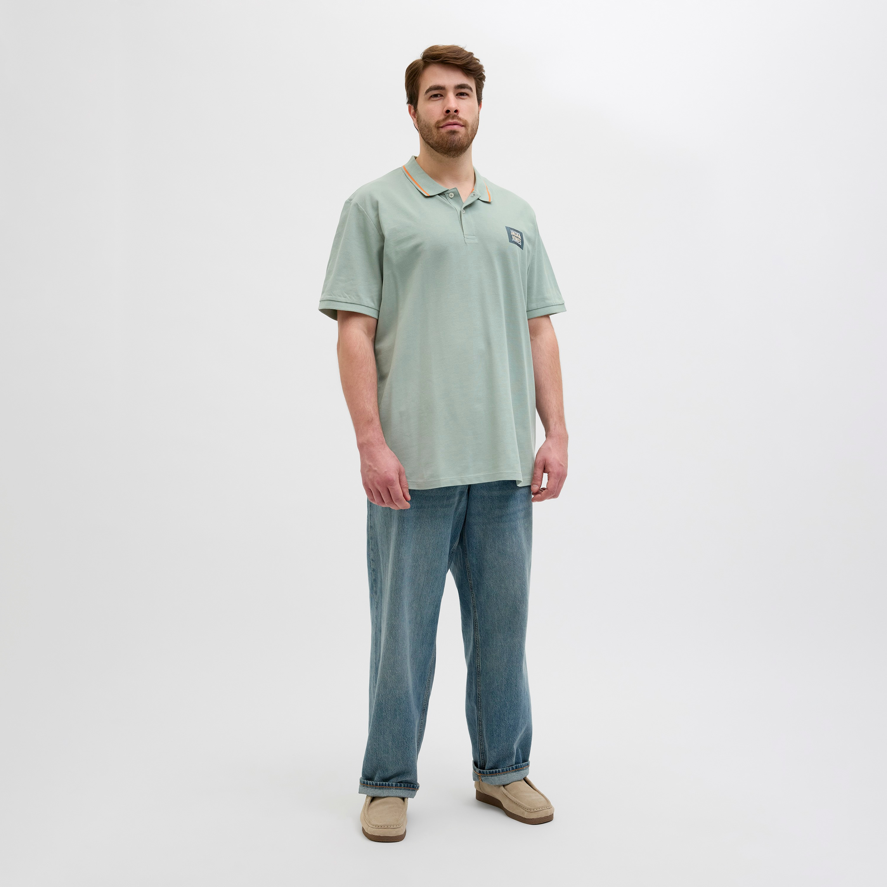 تيشيرت بولو رجالي بأكمام قصيرة بأكمام كبيرة من جاك آند جونز بياقة بسيطة-men-clothing-tshirtsandpolos-polos-image-11
