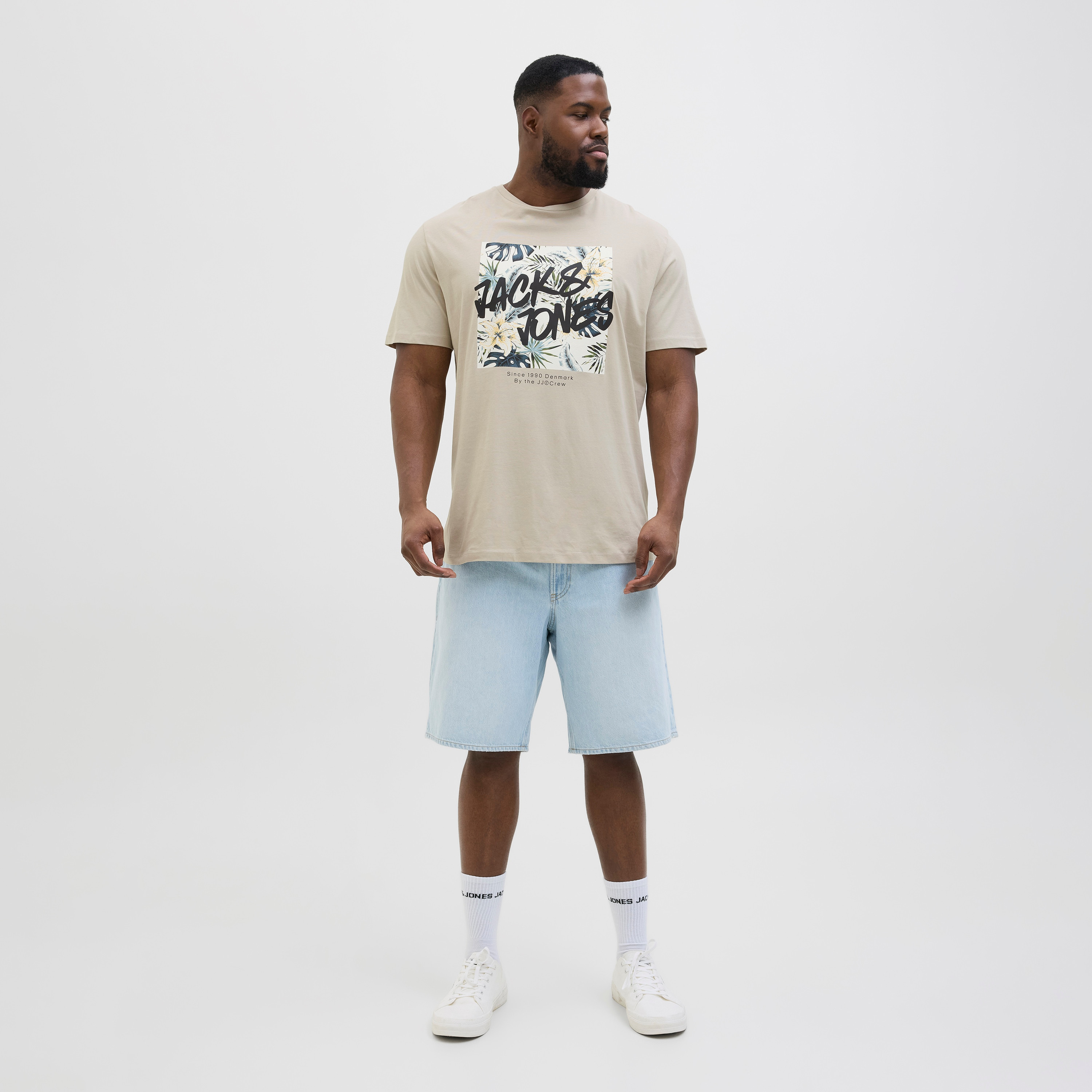 Jack & Jones Plus Size Graphic Crew Neck Short Sleeves Men's T-Shirt-men-clothing-tshirtsandpolos-tshirts-image-2
