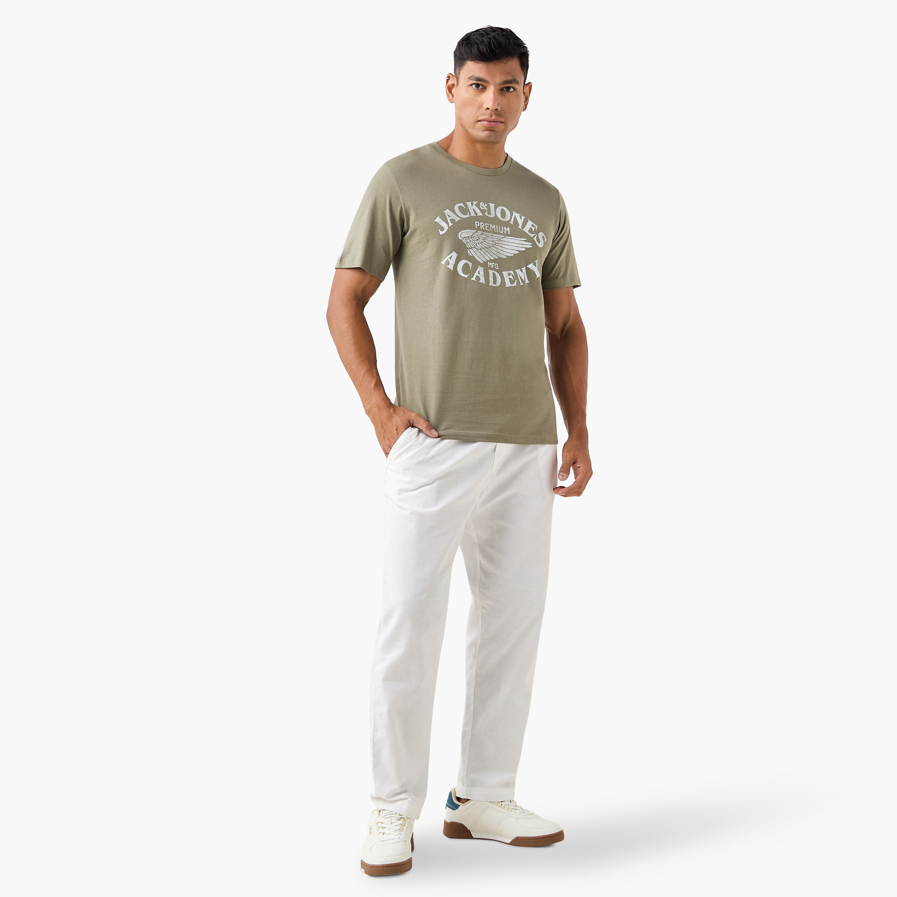 Jack & Jones Printed Crew Neck Short Sleeves Men's T-Shirt-men-clothing-tshirtsandpolos-tshirts-image-7