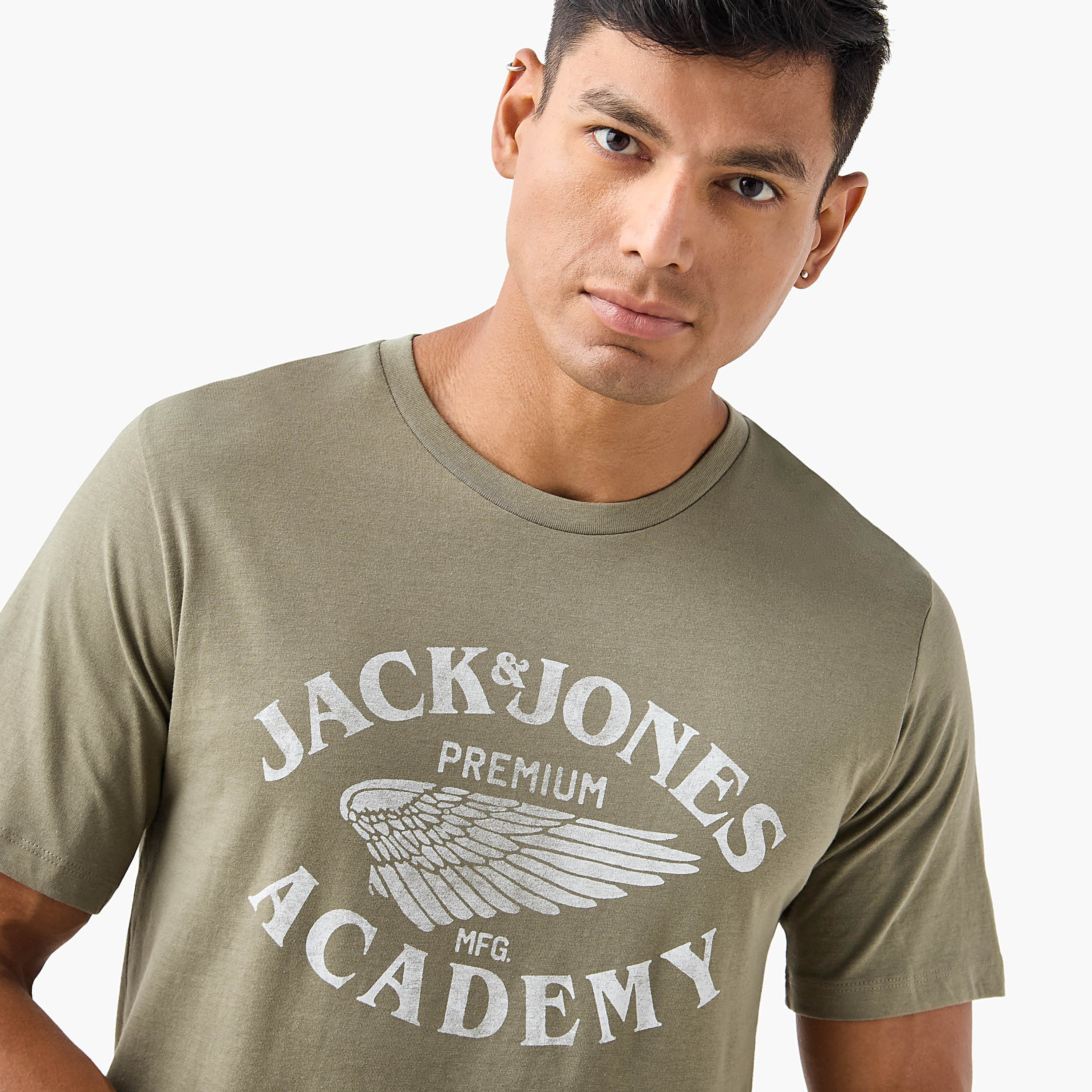 Jack & Jones Printed Crew Neck Short Sleeves Men's T-Shirt-men-clothing-tshirtsandpolos-tshirts-image-9