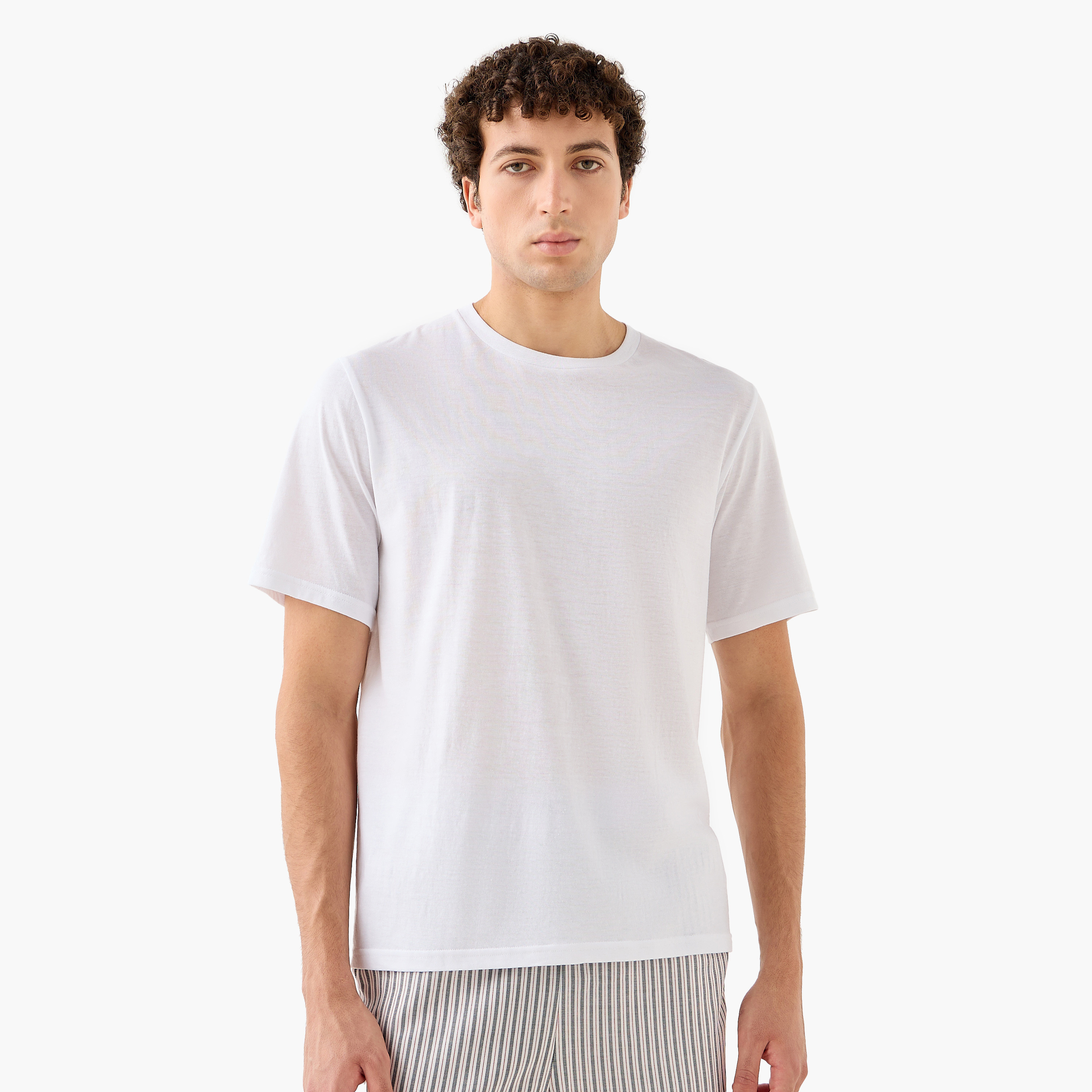 Jack & Jones Crew Neck Men's T-Shirt & Pyjama Set-men-clothing-nightwear-sets-image-2