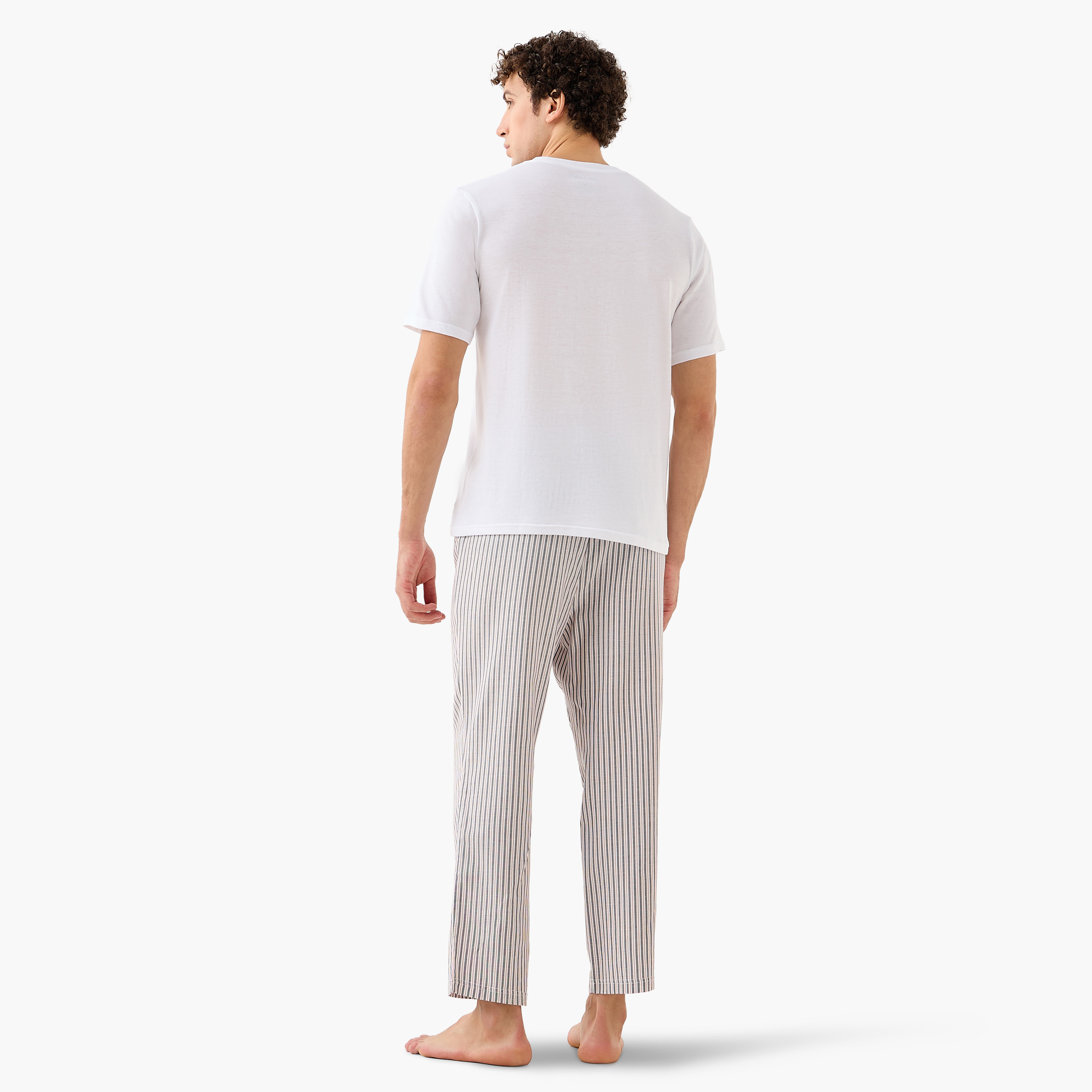 Jack & Jones Crew Neck Men's T-Shirt & Pyjama Set-men-clothing-nightwear-sets-image-4