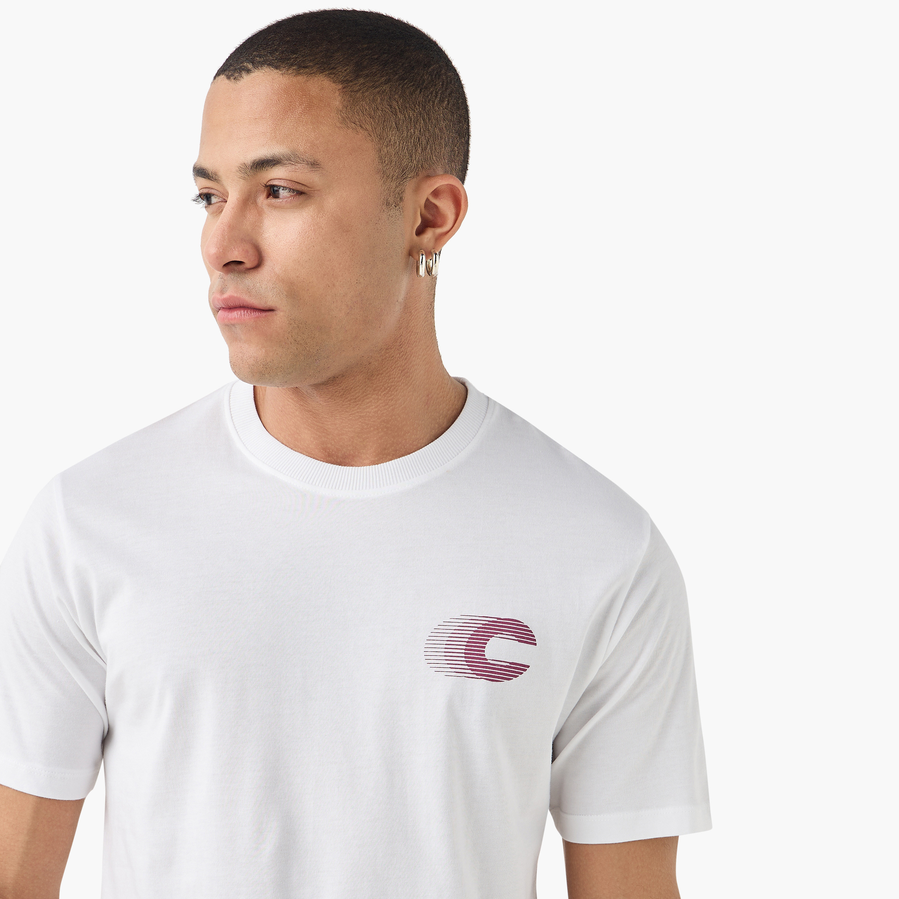 Jack & Jones Typography Print Crew Neck Short Sleeves Men's T-Shirt-men-clothing-tshirtsandpolos-tshirts-image-4