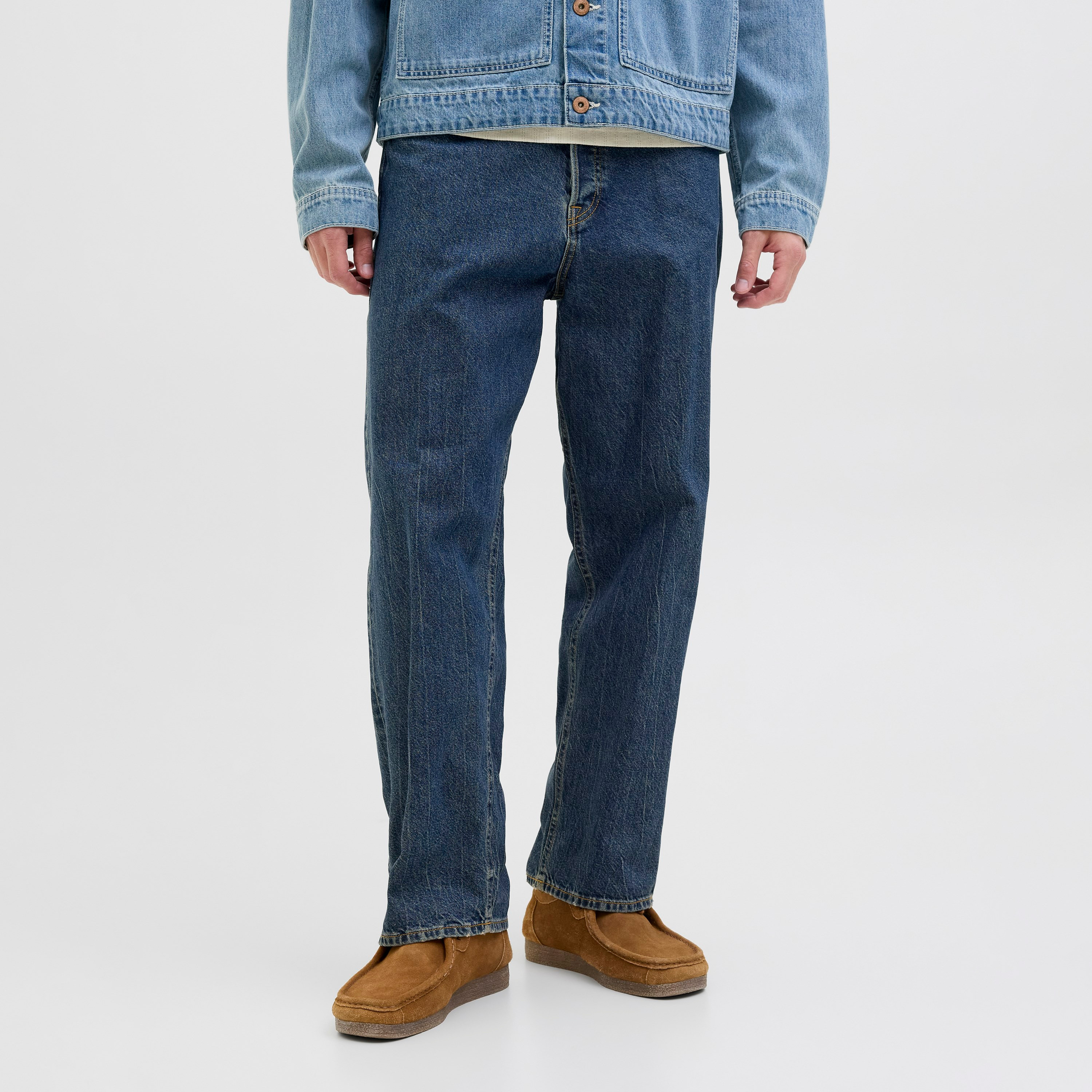 Jack & Jones Loose Fit 5 Pocket High Rise Men's Jeans-men-clothing-bottoms-jeans-image-1