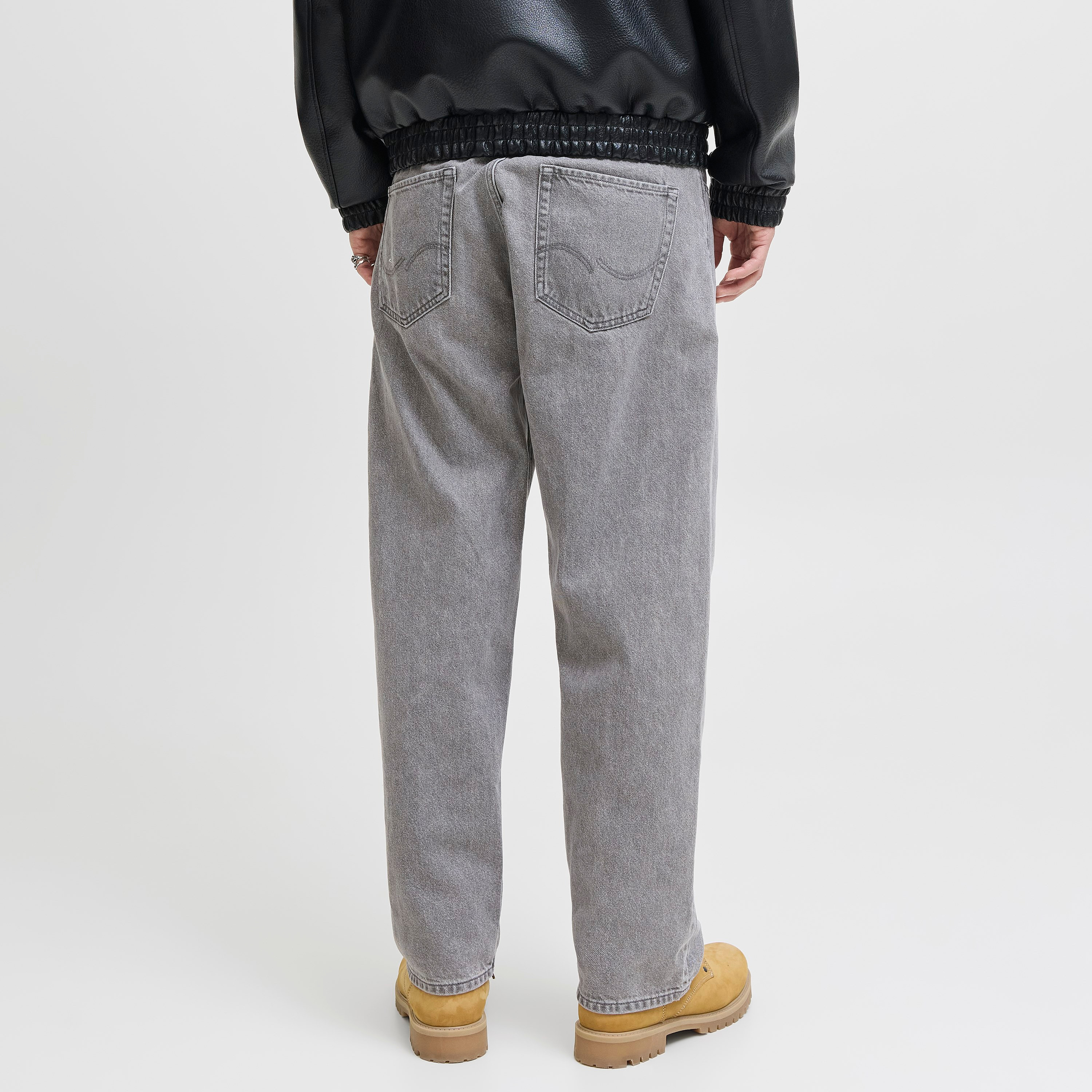 Jack & Jones Baggy Fit 5 Pocket High Rise Men's Jeans-men-clothing-bottoms-jeans-image-4