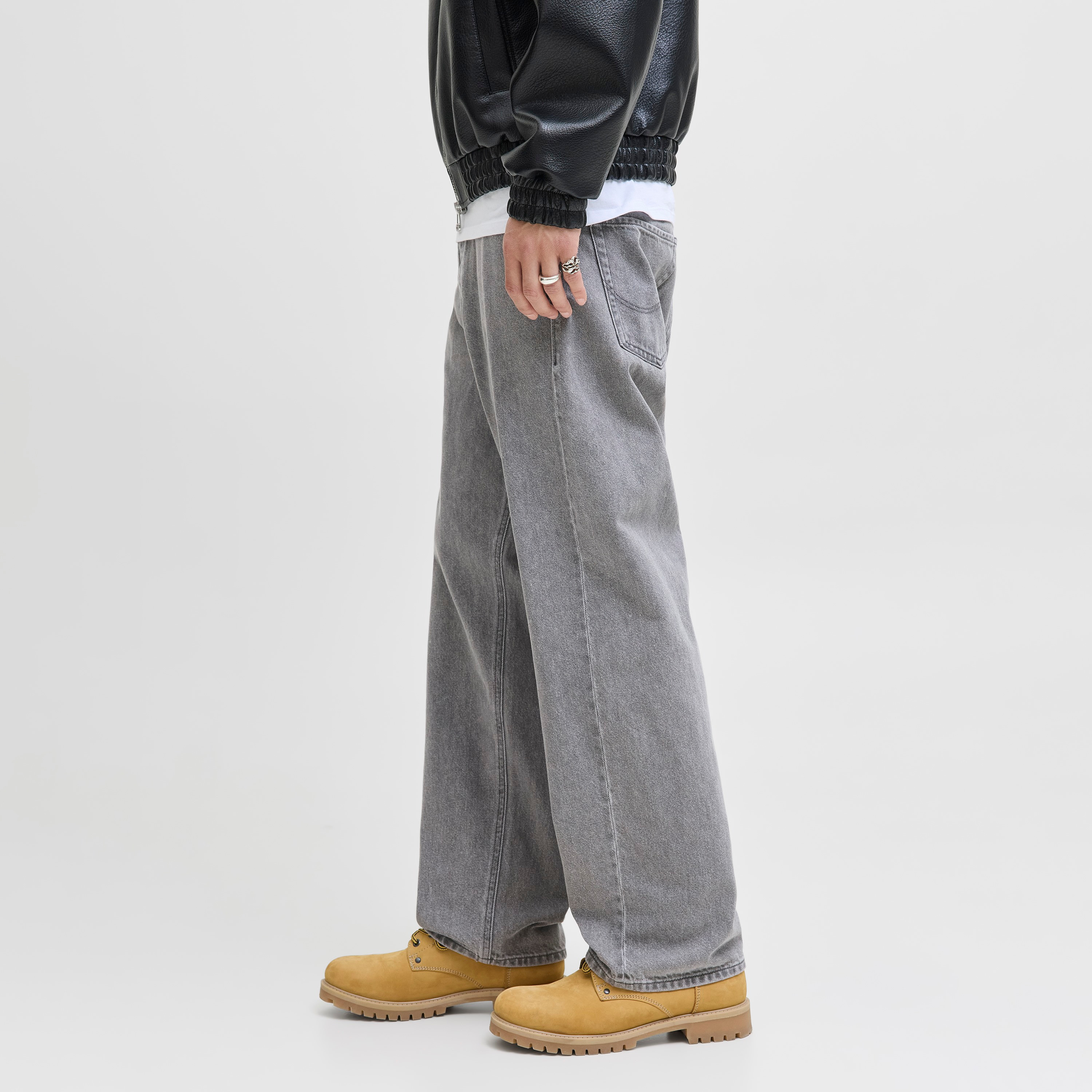 Jack & Jones Baggy Fit 5 Pocket High Rise Men's Jeans-men-clothing-bottoms-jeans-image-5