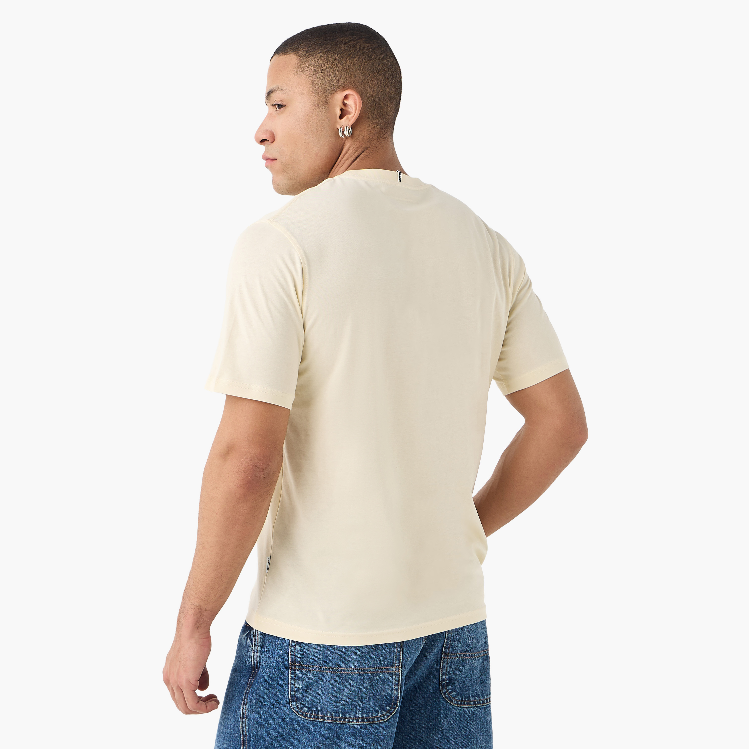 Jack & Jones Logo Crew Neck Short Sleeves Men's T-Shirt-men-clothing-tshirtsandpolos-tshirts-image-3