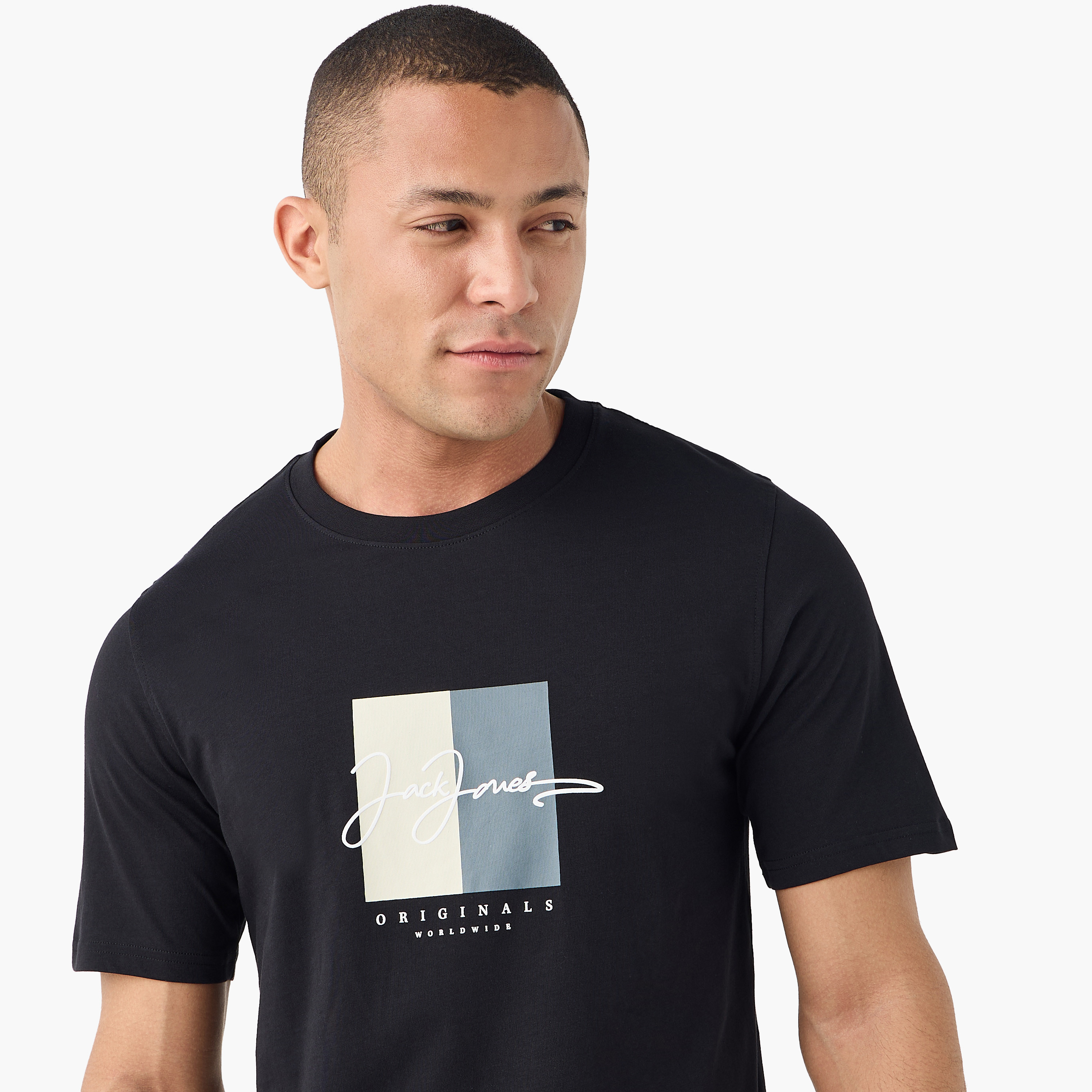 Jack & Jones Logo Crew Neck Short Sleeves Men's T-Shirt-men-clothing-tshirtsandpolos-tshirts-image-9