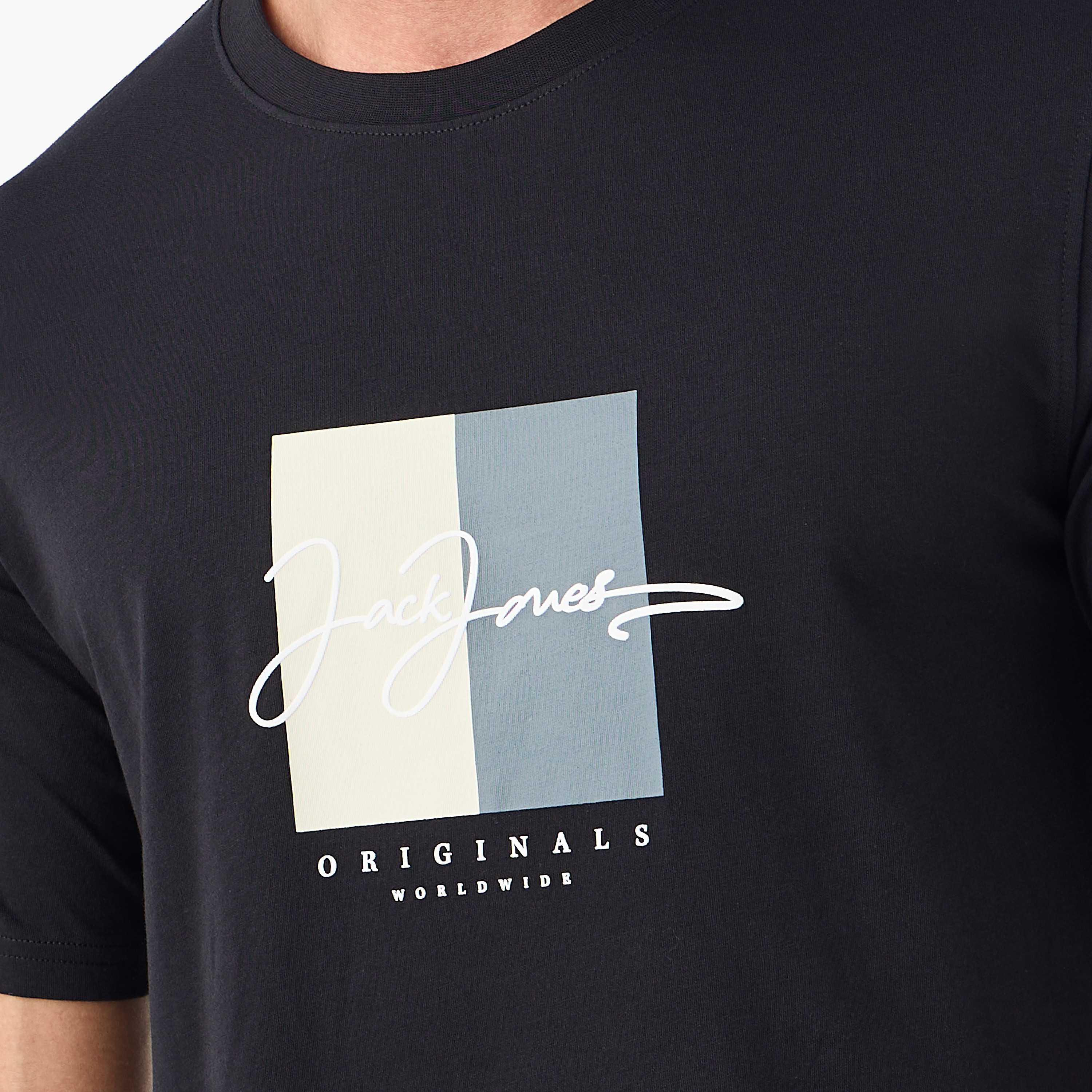 Jack & Jones Logo Crew Neck Short Sleeves Men's T-Shirt-men-clothing-tshirtsandpolos-tshirts-image-10