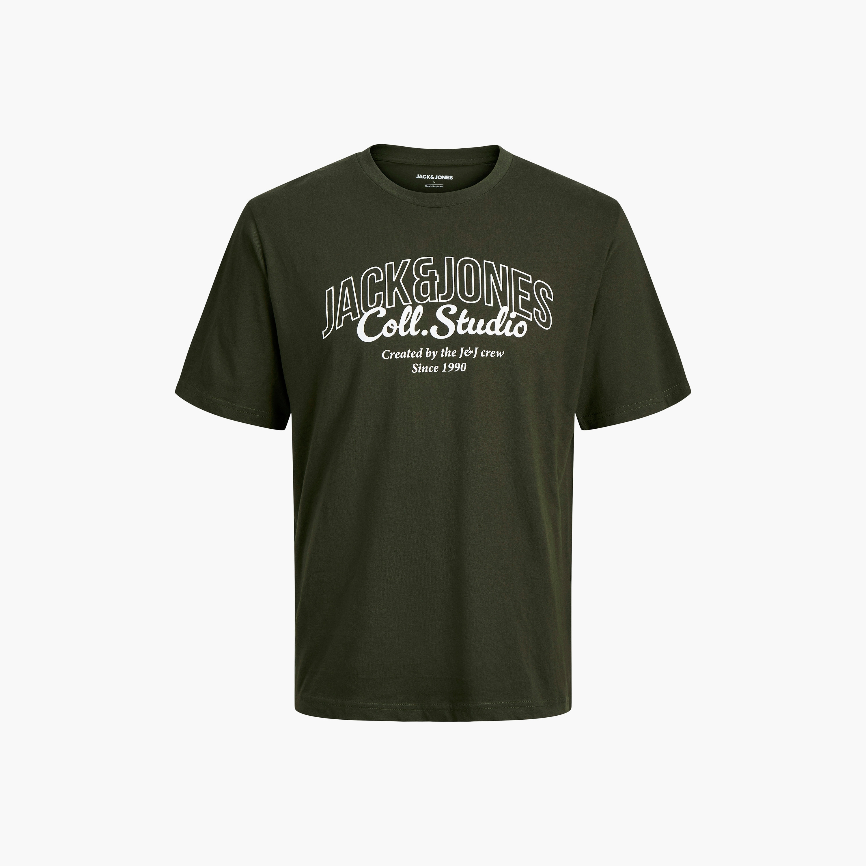 تيشيرت رجالي مطبوع بنص بياقة دائرية وأكمام قصيرة من جاك ان جونز-men-clothing-tshirtsandpolos-tshirts-image-6