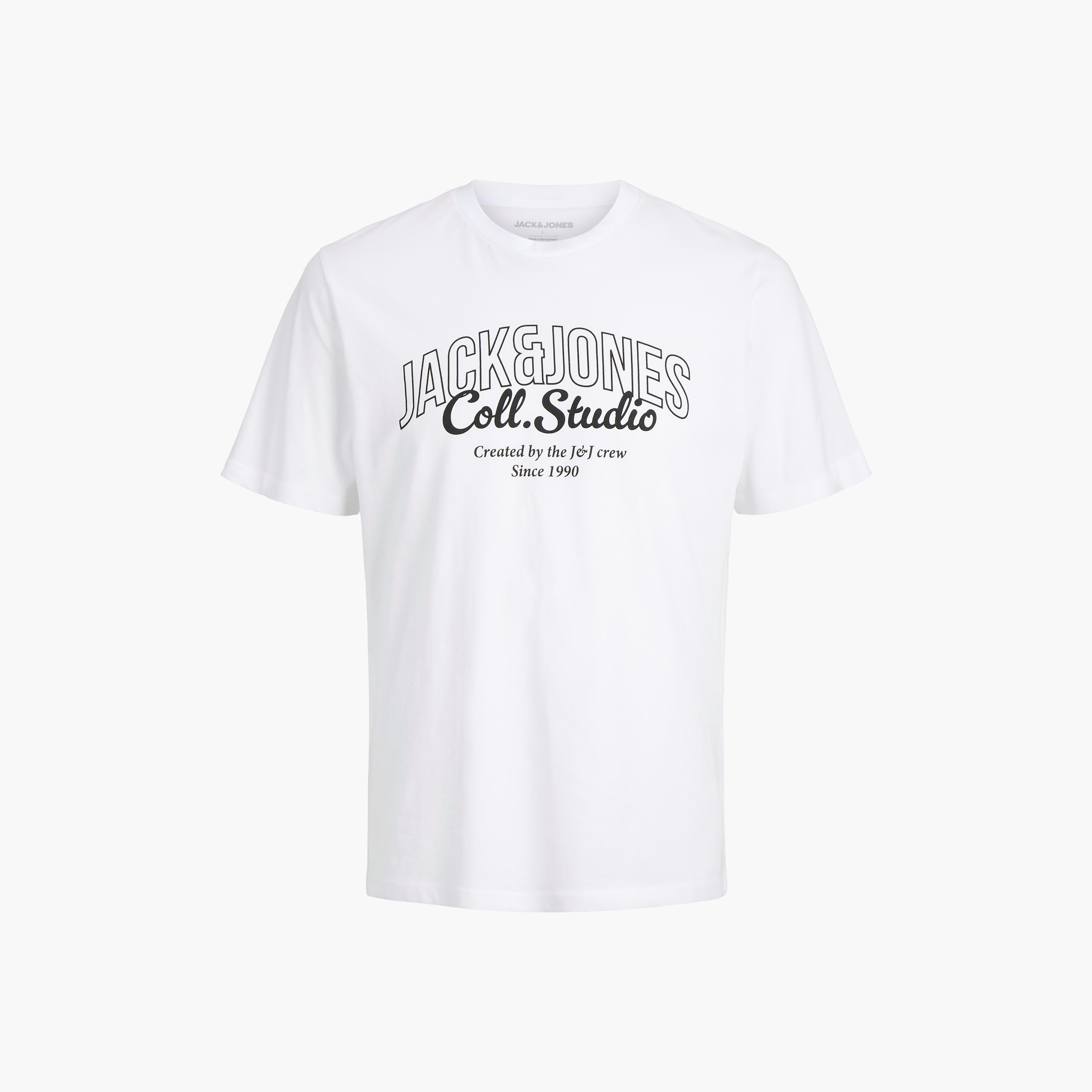 تيشيرت رجالي مطبوع بنص بياقة دائرية وأكمام قصيرة من جاك ان جونز-men-clothing-tshirtsandpolos-tshirts-image-12