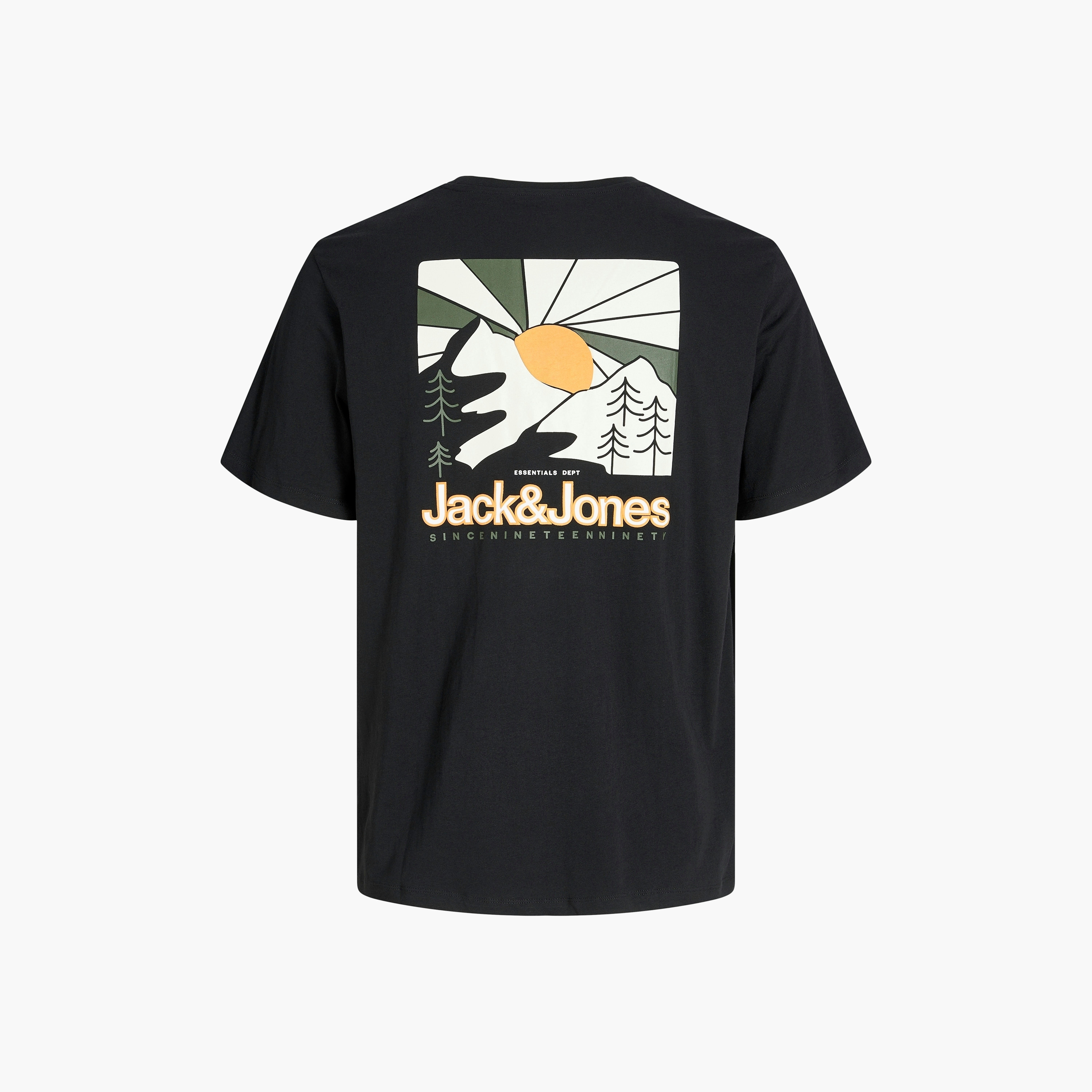 تيشيرت رجالي مطبوع برسومات بياقة دائرية وأكمام قصيرة من جاك ان جونز-men-clothing-tshirtsandpolos-tshirts-image-5