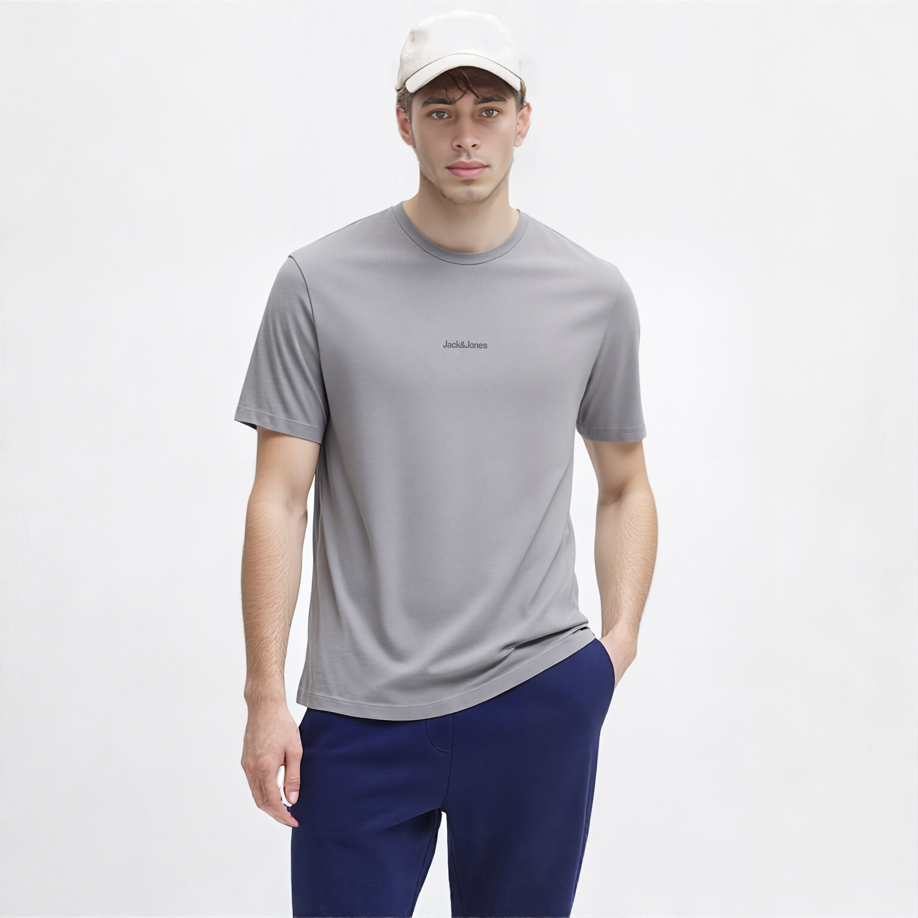 Jack & Jones Graphic Print Crew Neck Short Sleeves Men's T-Shirt-men-clothing-tshirtsandpolos-tshirts-image-1