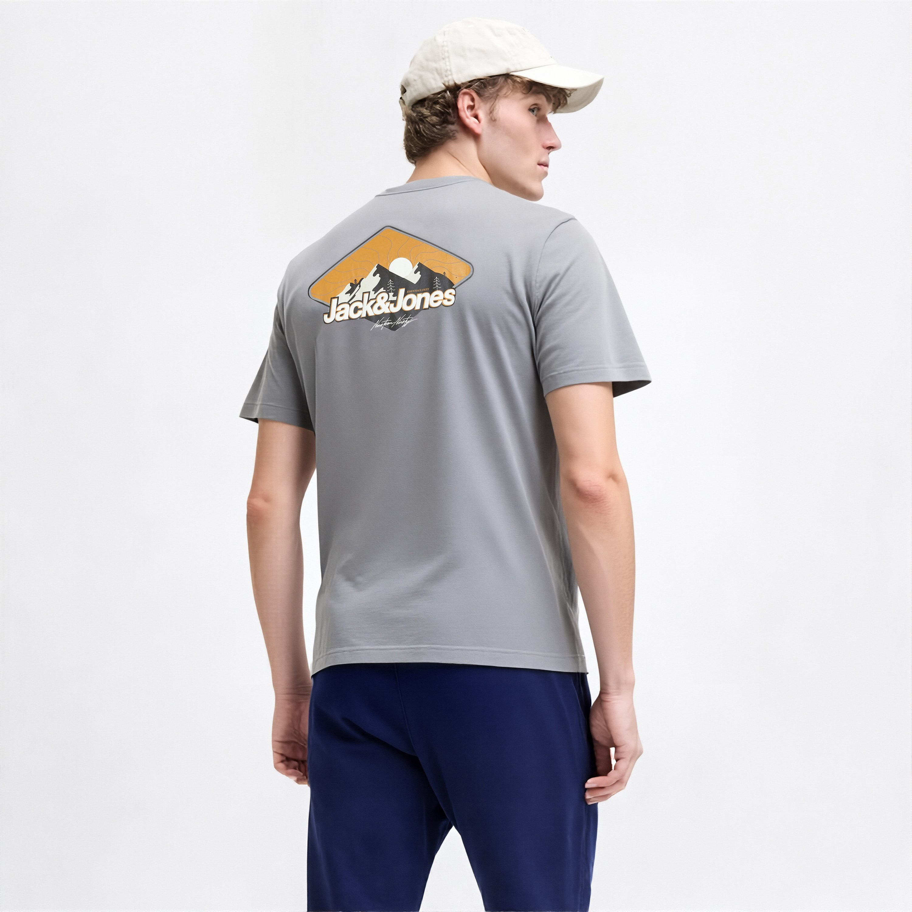 Jack & Jones Graphic Print Crew Neck Short Sleeves Men's T-Shirt-men-clothing-tshirtsandpolos-tshirts-image-3