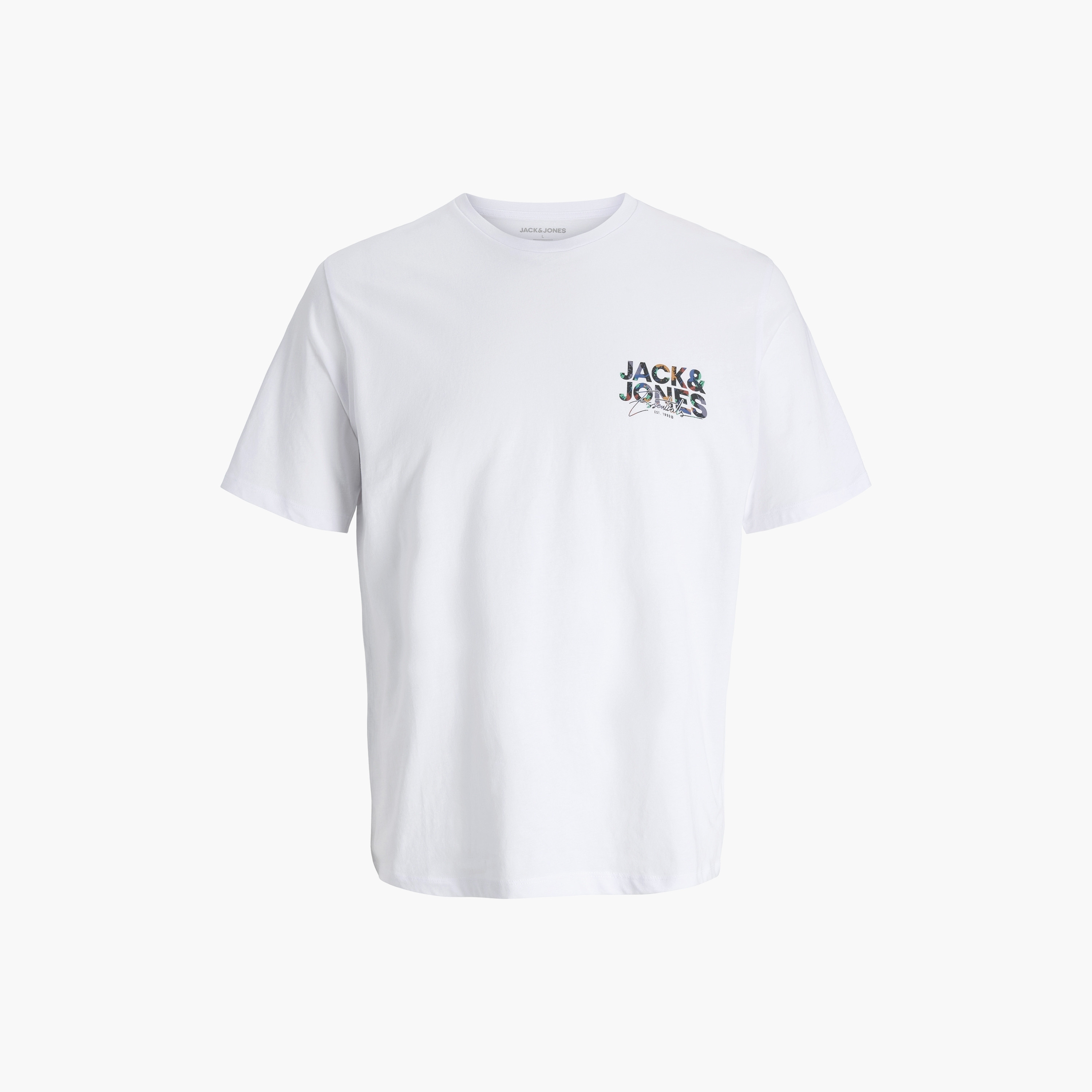 تيشيرت رجالي سادة بياقة دائرية وأكمام قصيرة من جاك ان جونز-men-clothing-tshirtsandpolos-tshirts-image-3