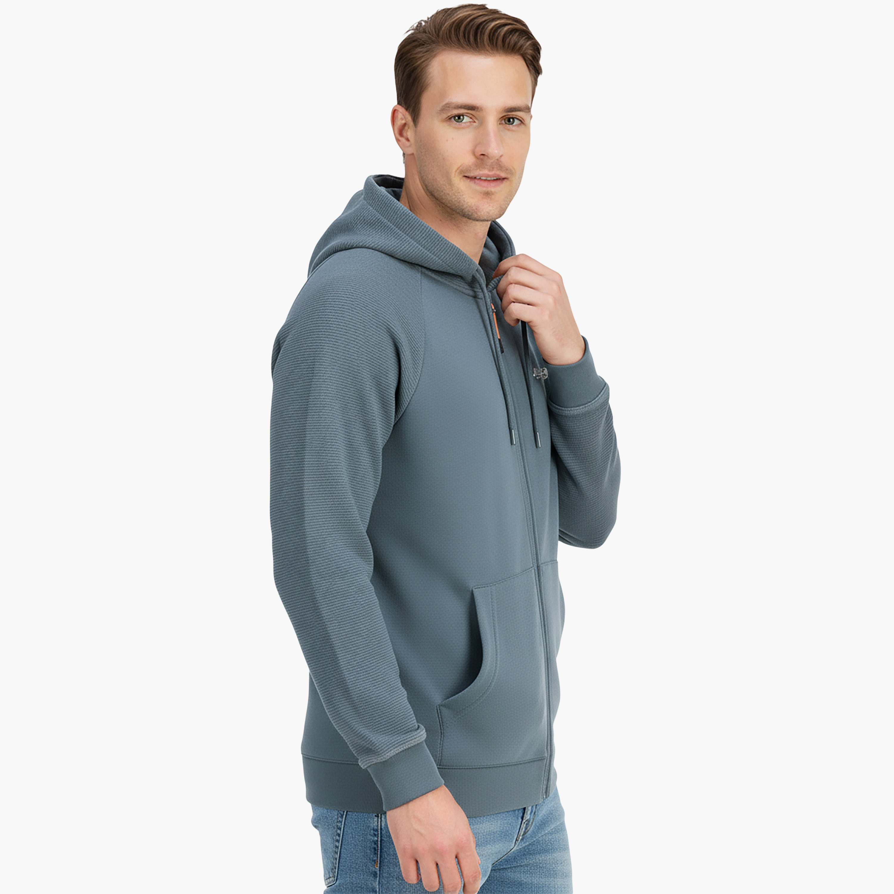 هودي رجالي سادة بأكمام طويلة وسحاب من جاك آند جونز-men-winterwear-hoodiesandsweatshirts-image-13