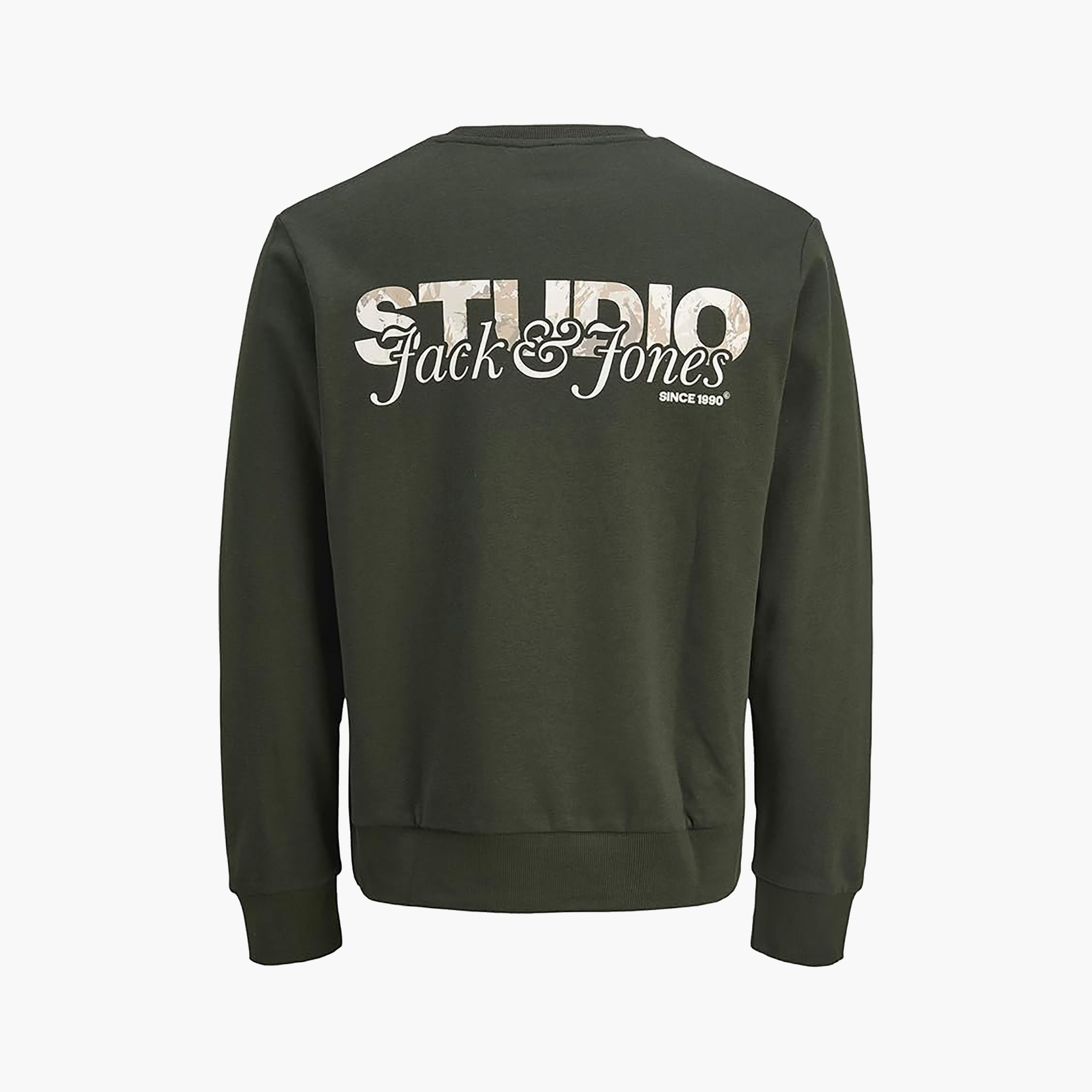 سويت شيرت رجالي مطبوع بياقة دائرية وأكمام طويلة من جاك آند جونز-men-winterwear-hoodiesandsweatshirts-image-17