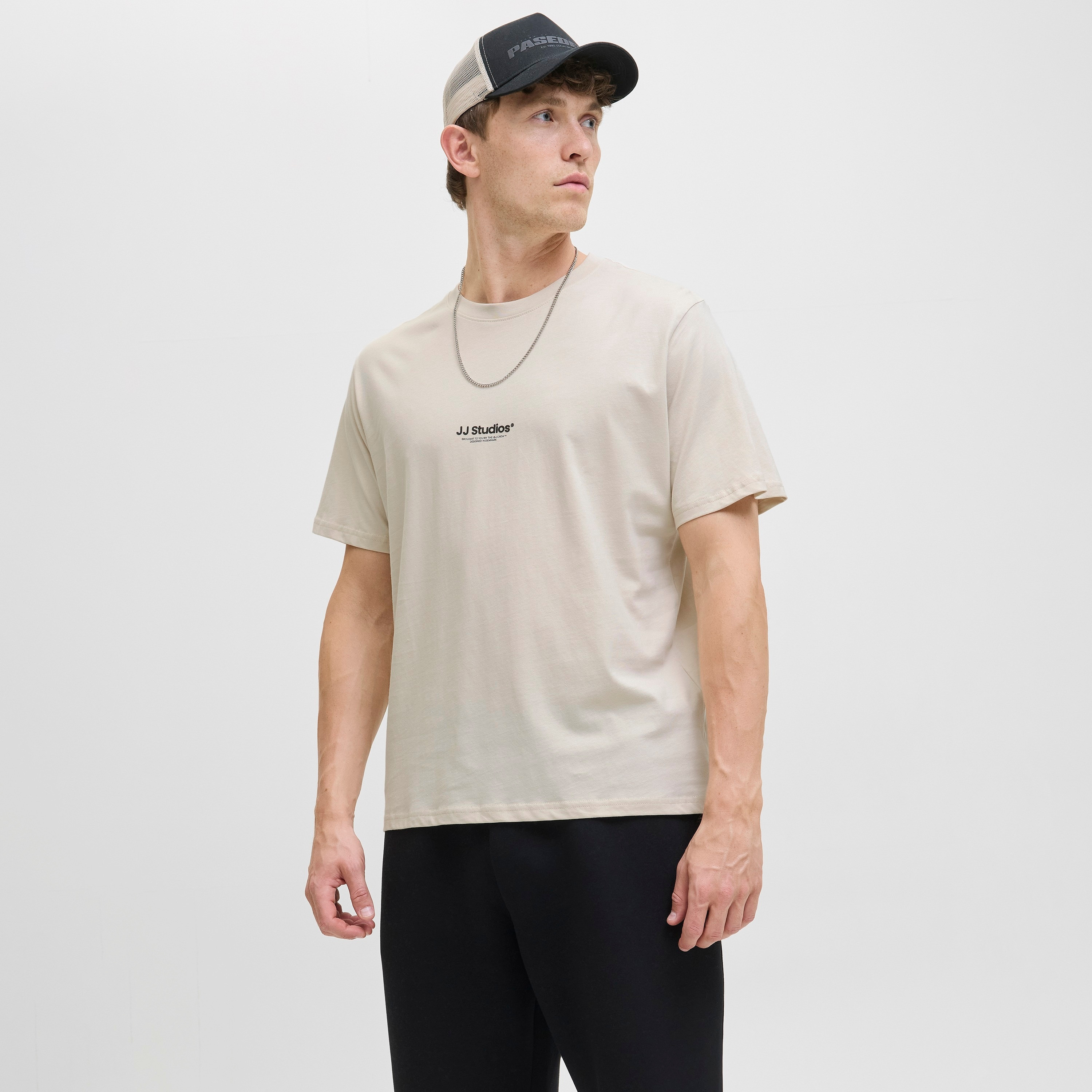 Jack & Jones Plain Crew Neck Short Sleeves Men's T-Shirt-men-clothing-tshirtsandpolos-tshirts-image-13