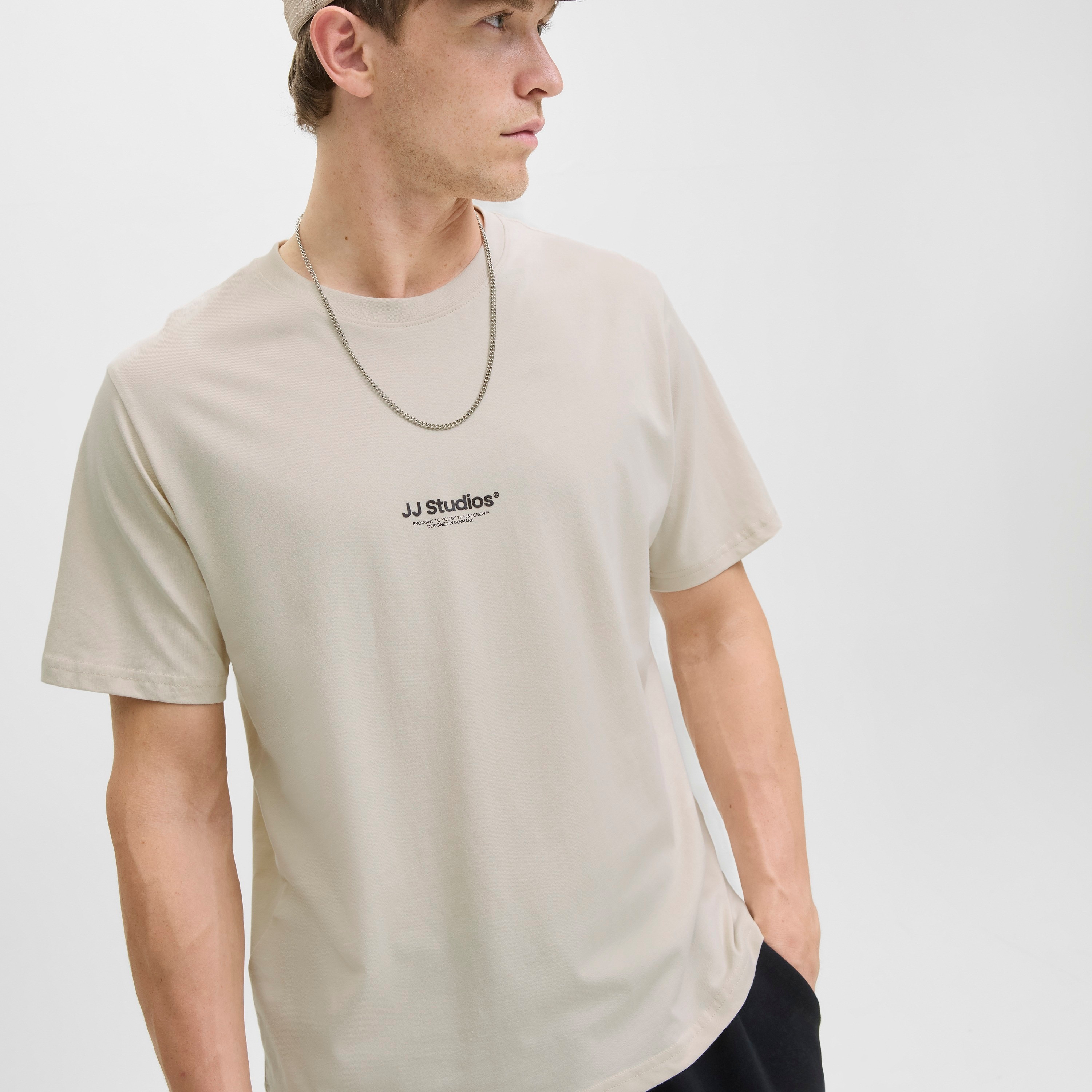 Jack & Jones Plain Crew Neck Short Sleeves Men's T-Shirt-men-clothing-tshirtsandpolos-tshirts-image-15
