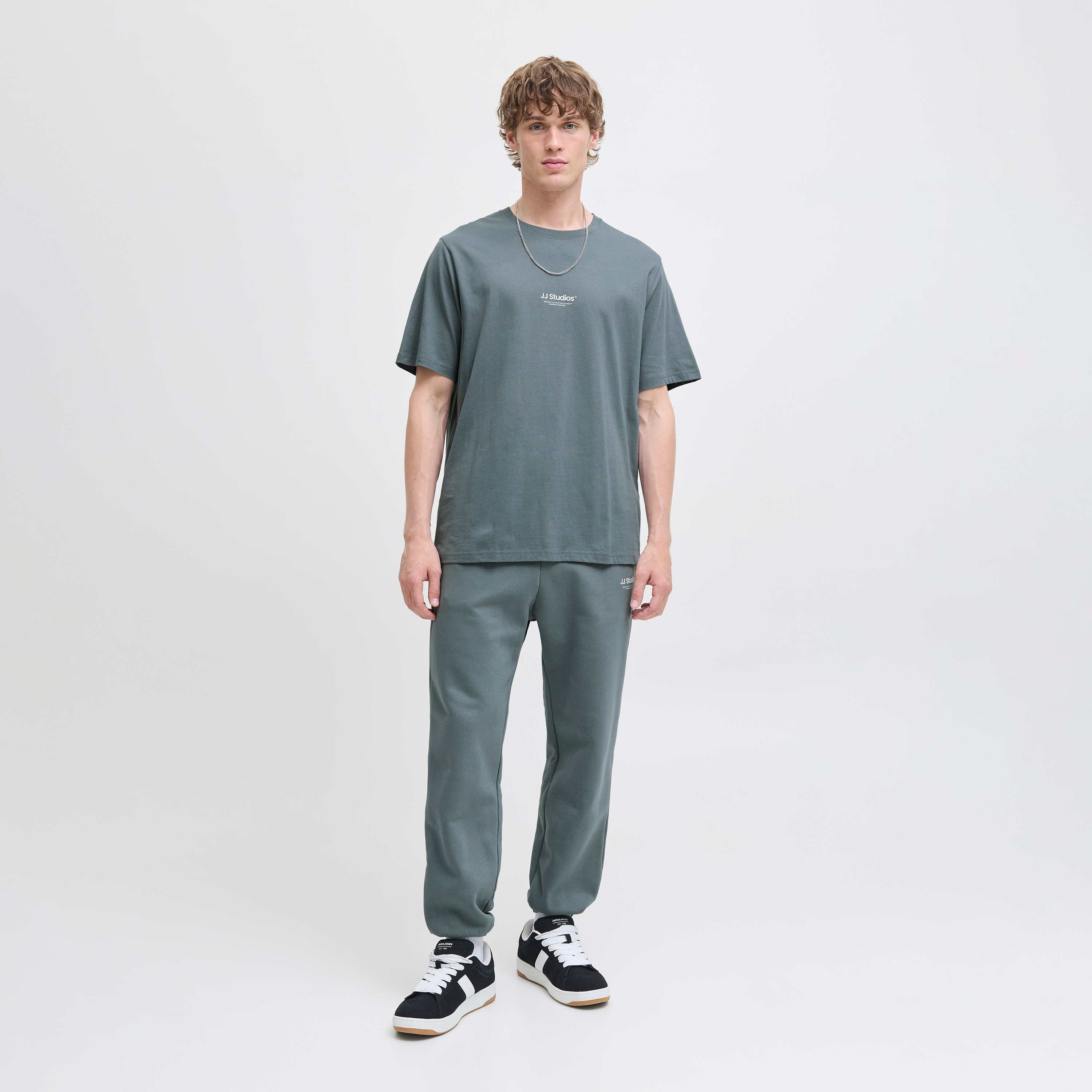 Jack & Jones Plain Crew Neck Short Sleeves Men's T-Shirt-men-clothing-tshirtsandpolos-tshirts-image-18