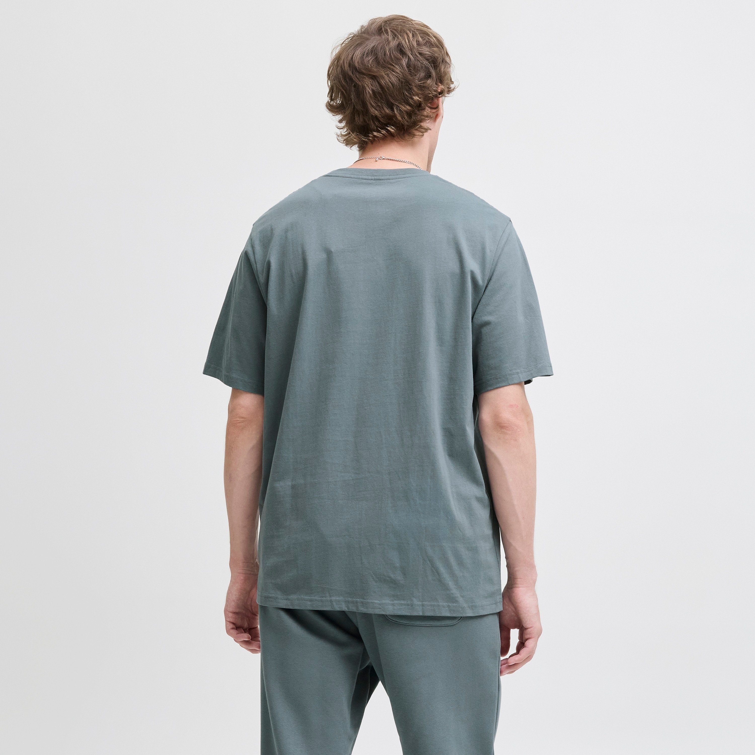 Jack & Jones Plain Crew Neck Short Sleeves Men's T-Shirt-men-clothing-tshirtsandpolos-tshirts-image-20