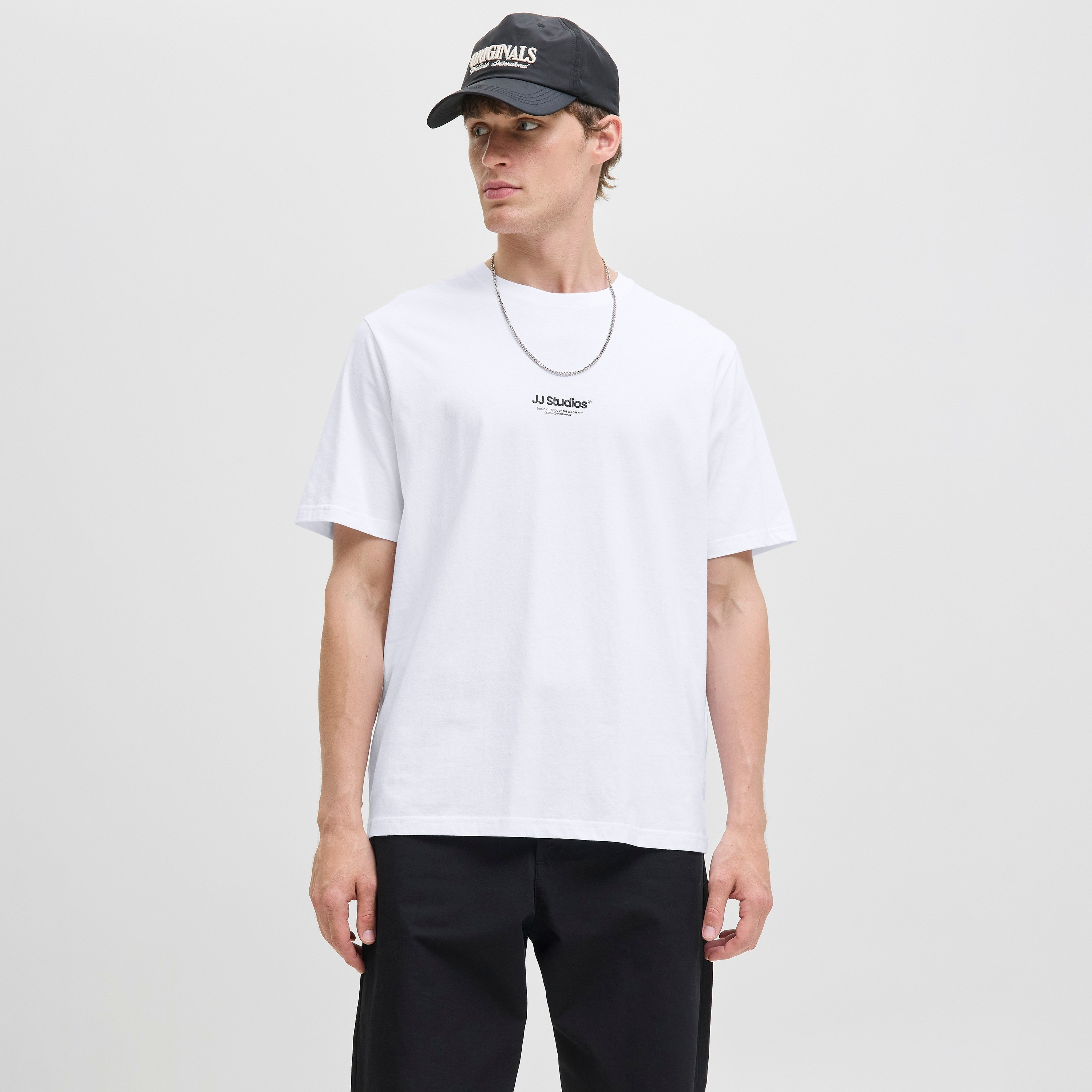 Jack & Jones Plain Crew Neck Short Sleeves Men's T-Shirt-men-clothing-tshirtsandpolos-tshirts-image-1