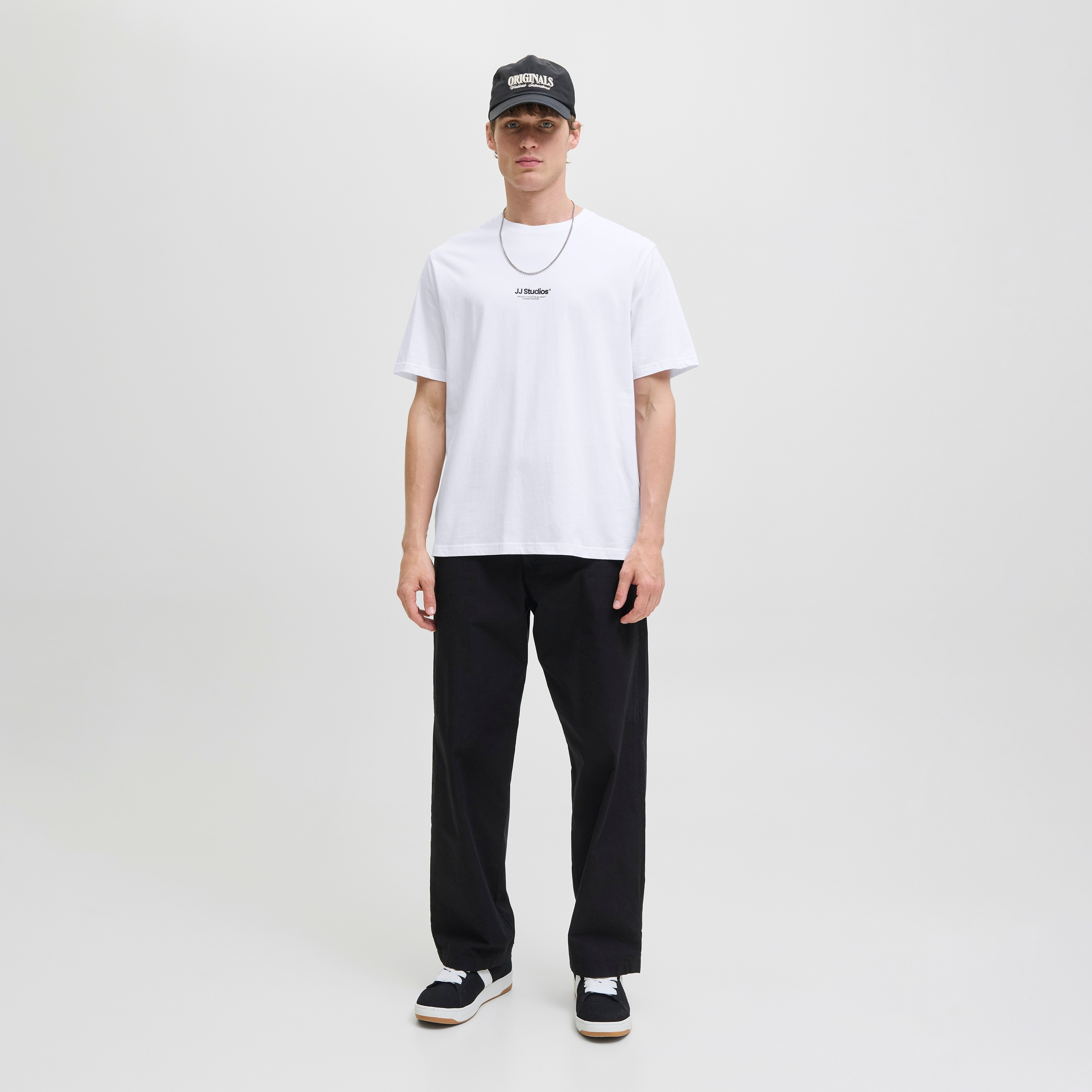 Jack & Jones Plain Crew Neck Short Sleeves Men's T-Shirt-men-clothing-tshirtsandpolos-tshirts-image-2