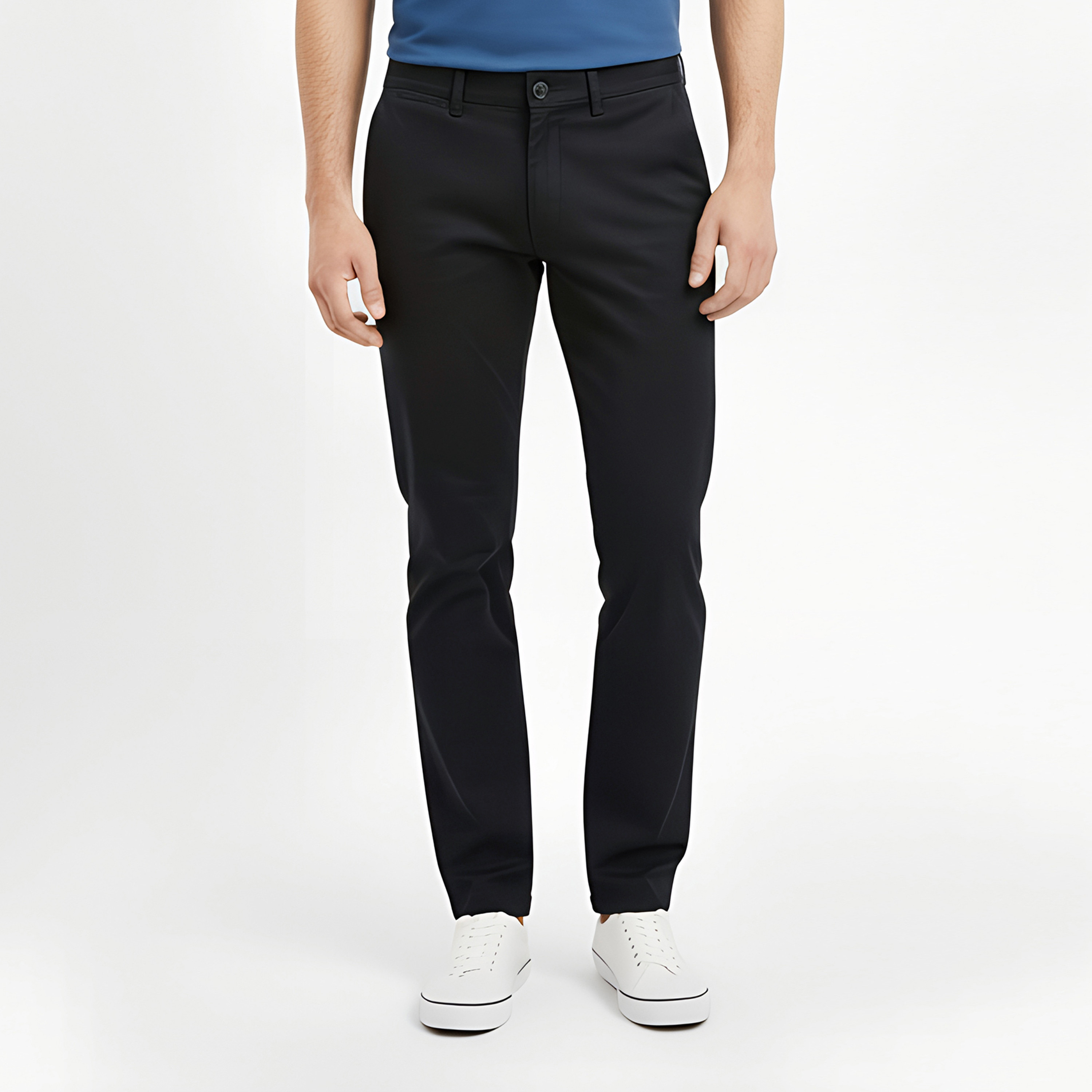 بنطلون تشينو رجالي جاك آند جونز بقصة فضفاضة بأربعة جيوب وخصر متوسط الارتفاع-men-clothing-bottoms-trousersandchinos-chinos-image-4