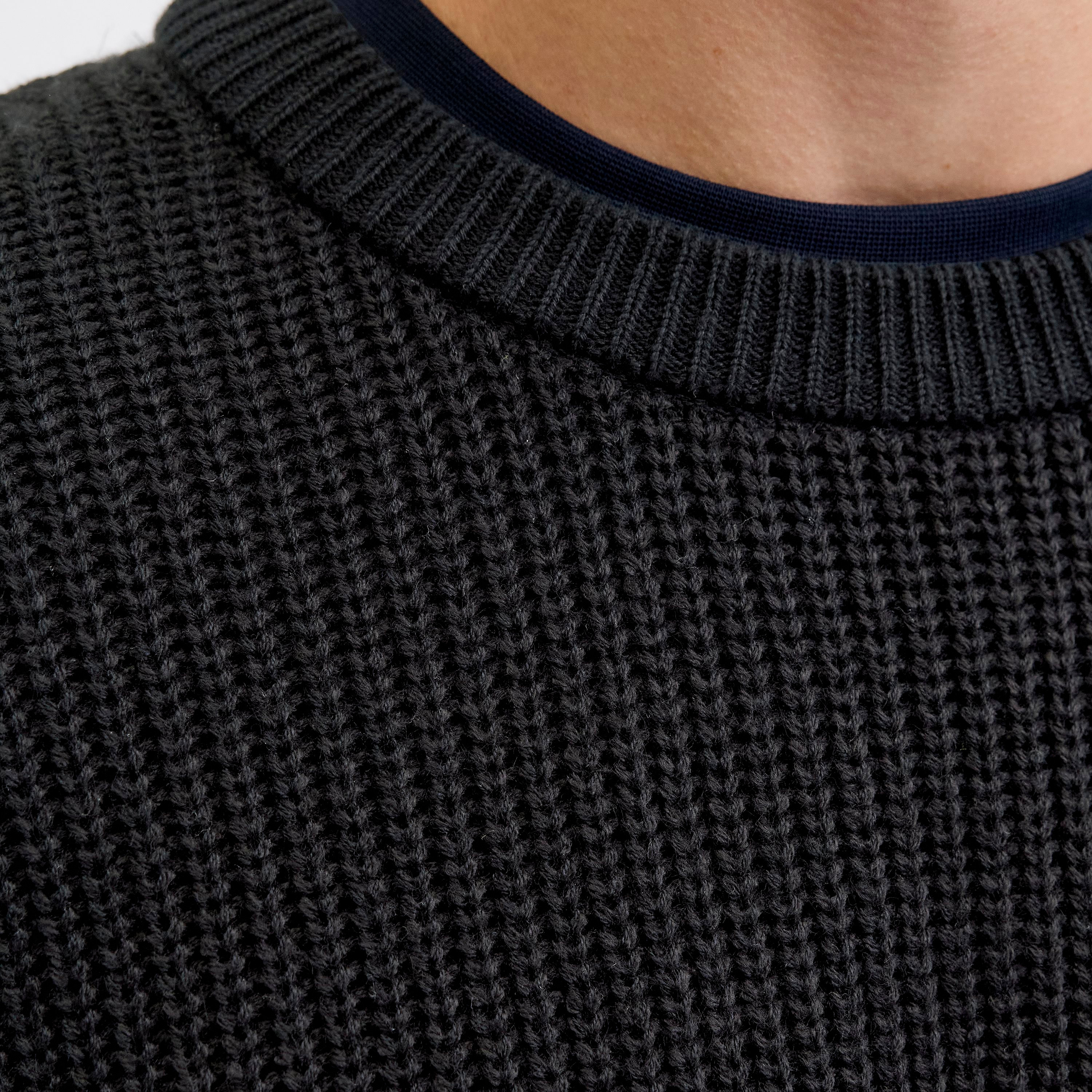 كنزة صوفية (بلوفر) رجالية جاك آند جونز محبوكة بياقة مستديرة وأكمام طويلة-men-clothing-sweatersandpullovers-image-7