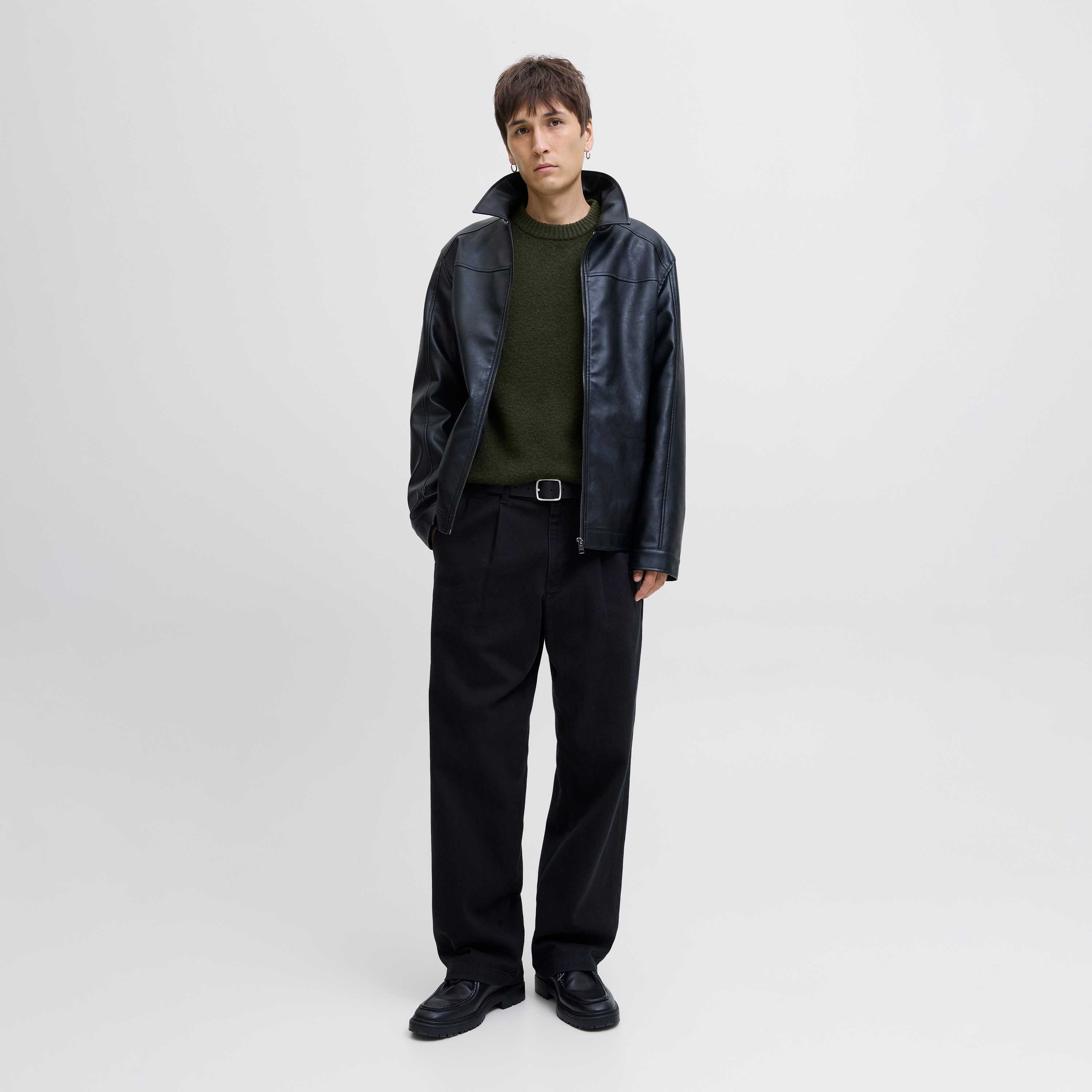 كنزة صوفية (بلوفر) رجالية جاك آند جونز محبوكة بياقة مستديرة وأكمام طويلة-men-clothing-sweatersandpullovers-image-6