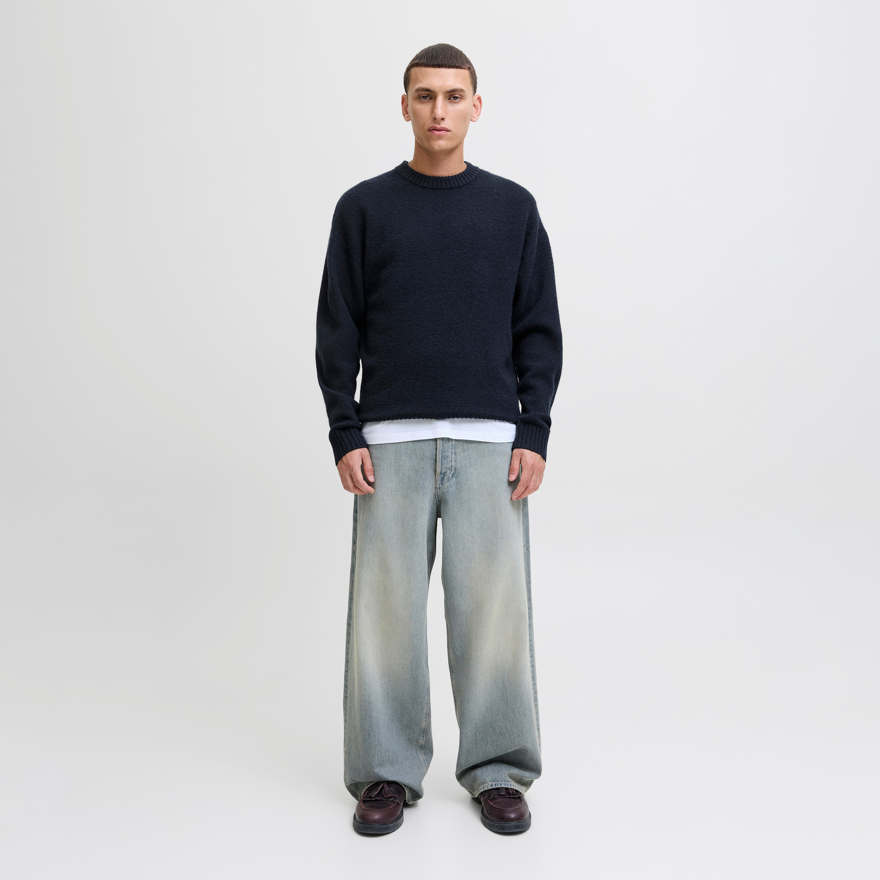 Jack & Jones Knitted Crew Neck Long Sleeves Men's Pullover-men-clothing-sweatersandpullovers-image-2